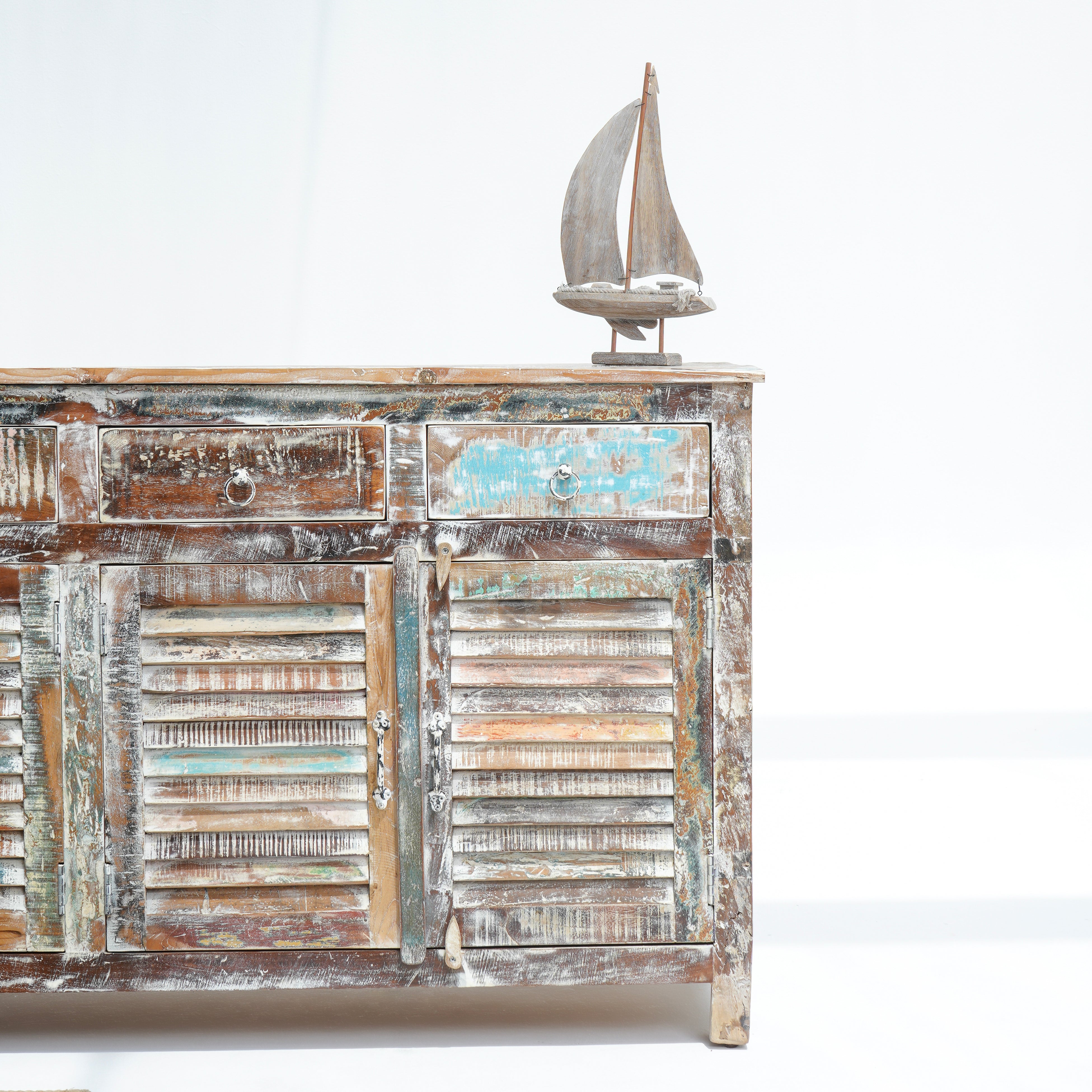 THE ALTON MANOR FOUR DOOR RECYCLE SIDEBOARD