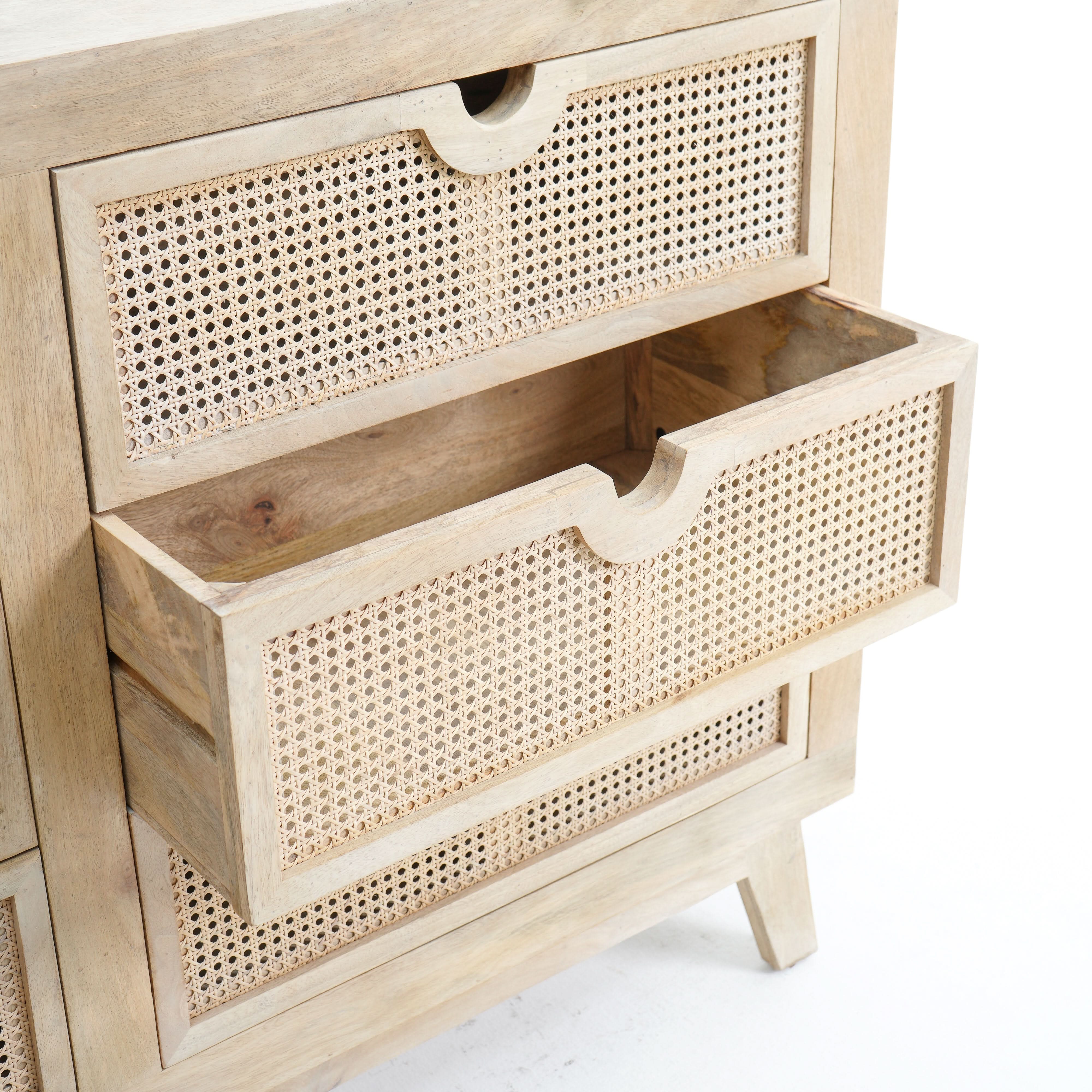 CANOVIA CANE SIX DRAWER DRAWCHEST - Art and craft furniture