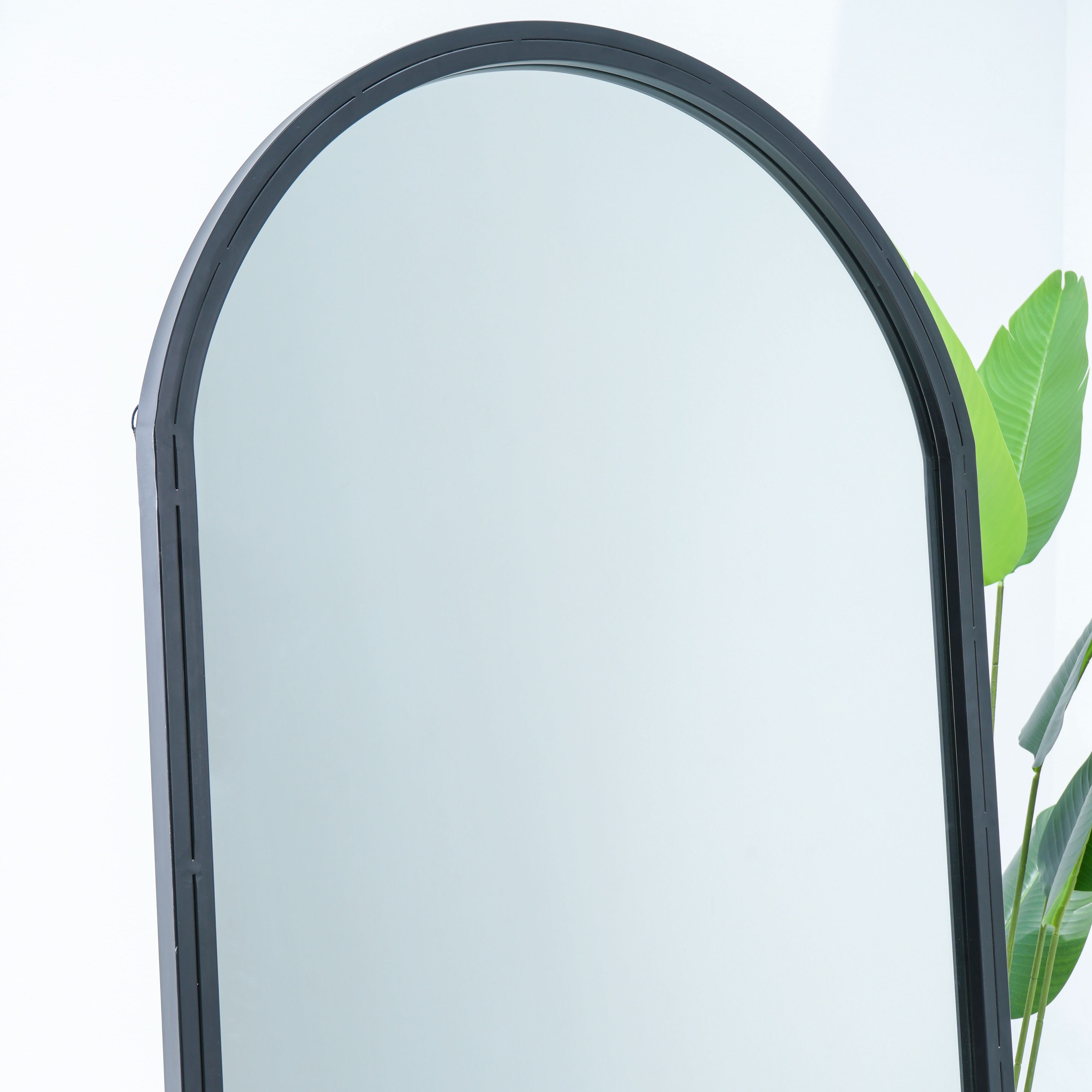 GRANDEUR BLACK METAL MIRROR FRAME - Art and craft furniture