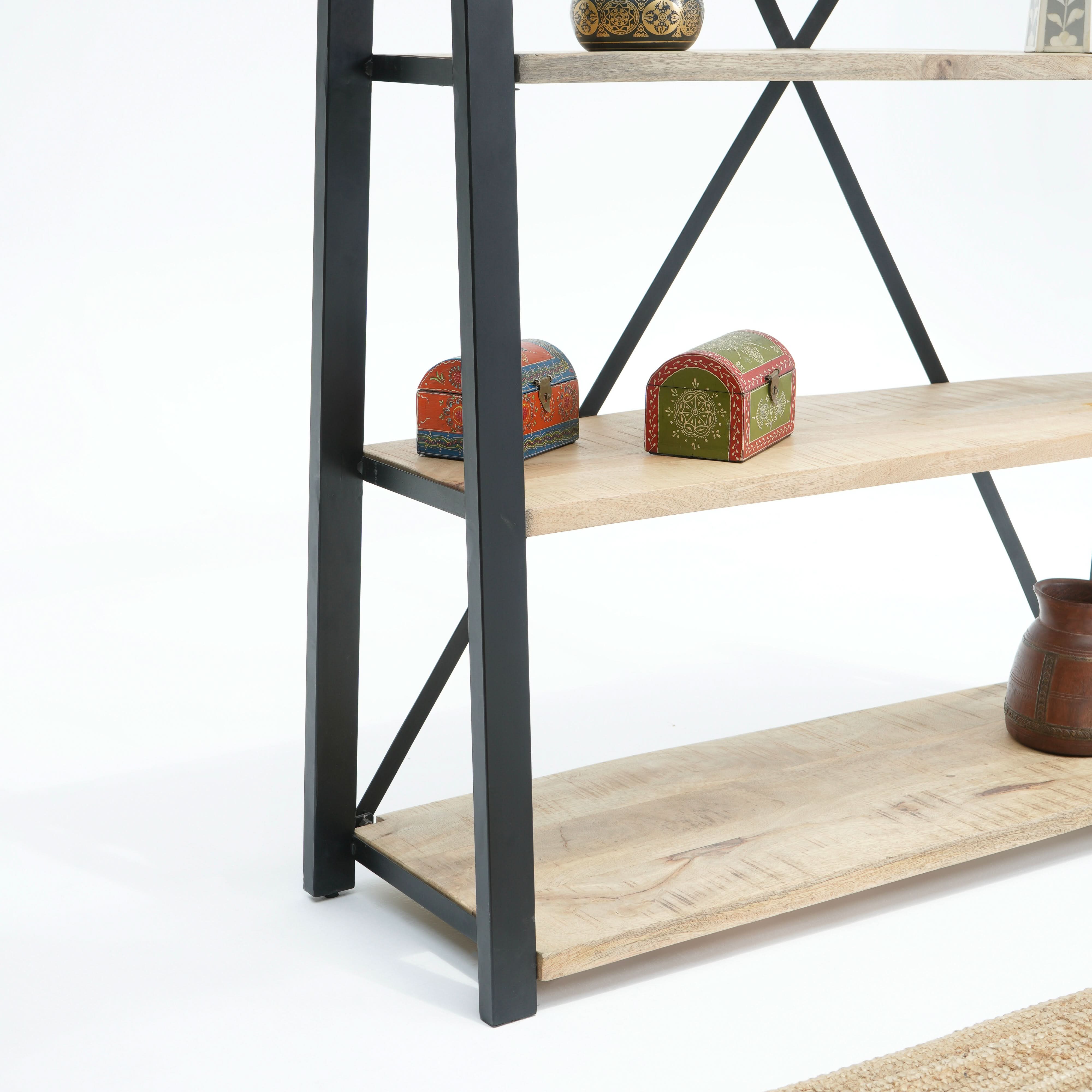 IRONIX BLACK METAL BOOKSHELF - Art and craft furniture