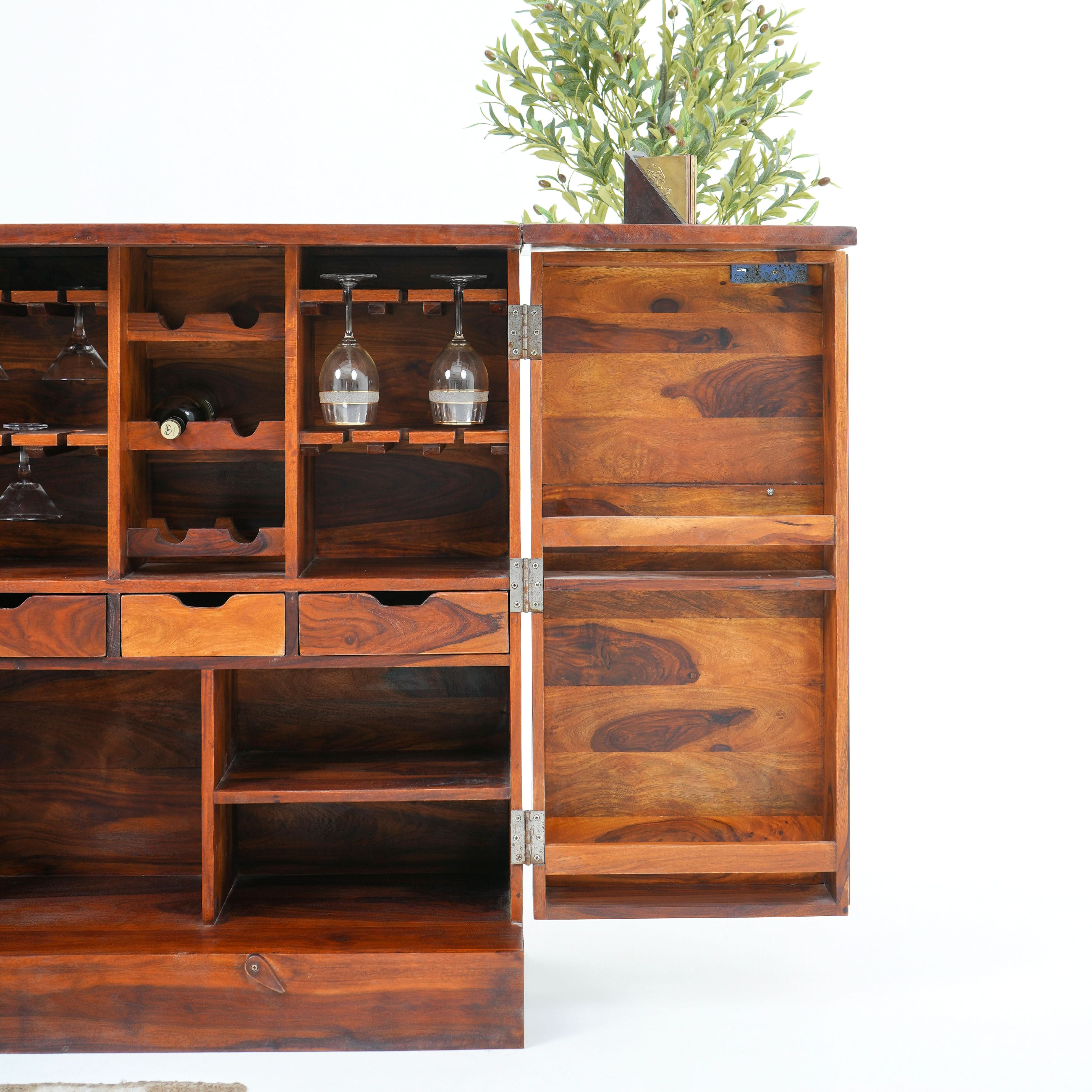 THE RETRO ROOM TILE-FITTED FOLDING BAR COUNTER - Art and craft furniture