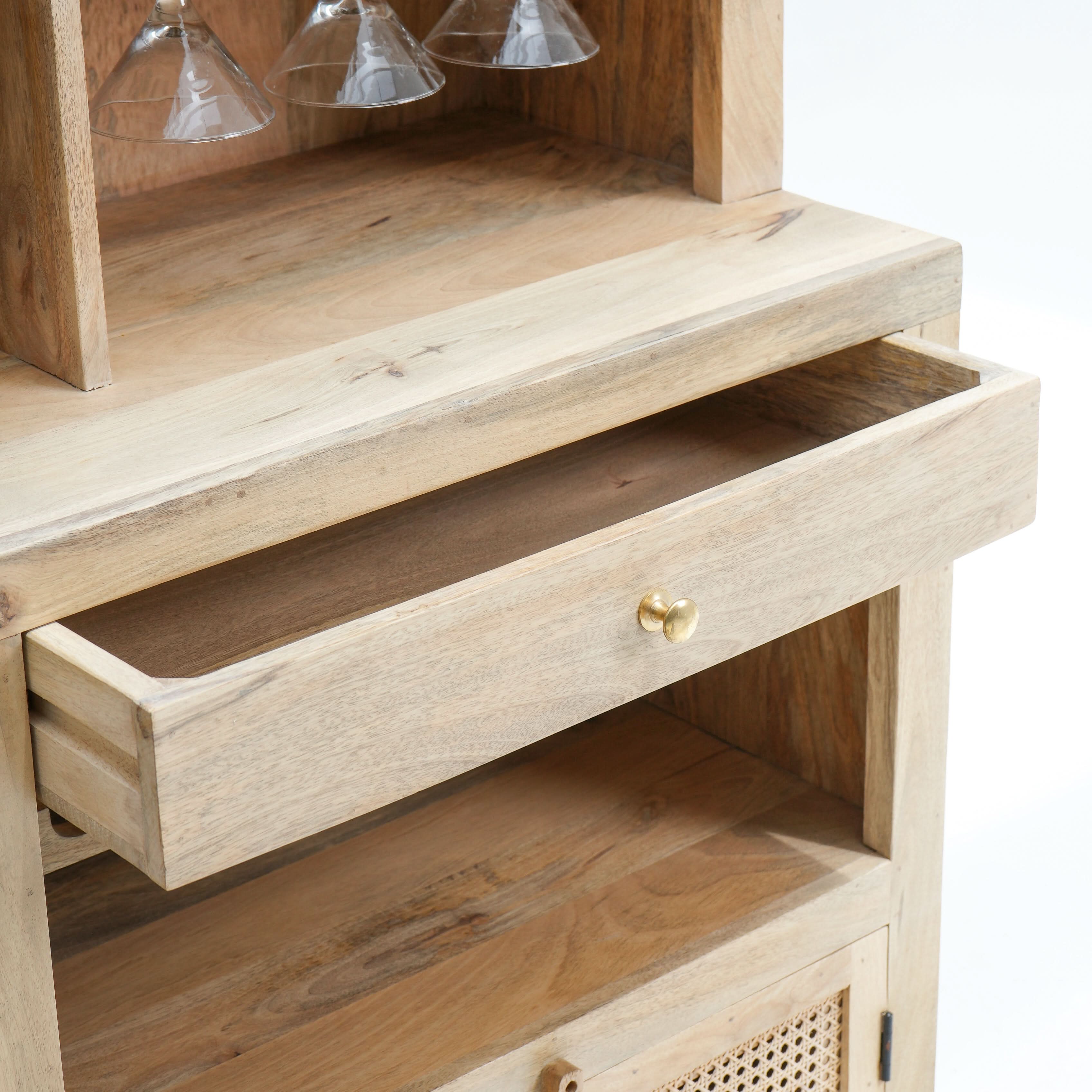 THE ELEGANT ELIXIR RATTAN BAR COUNTER - Art and craft furniture