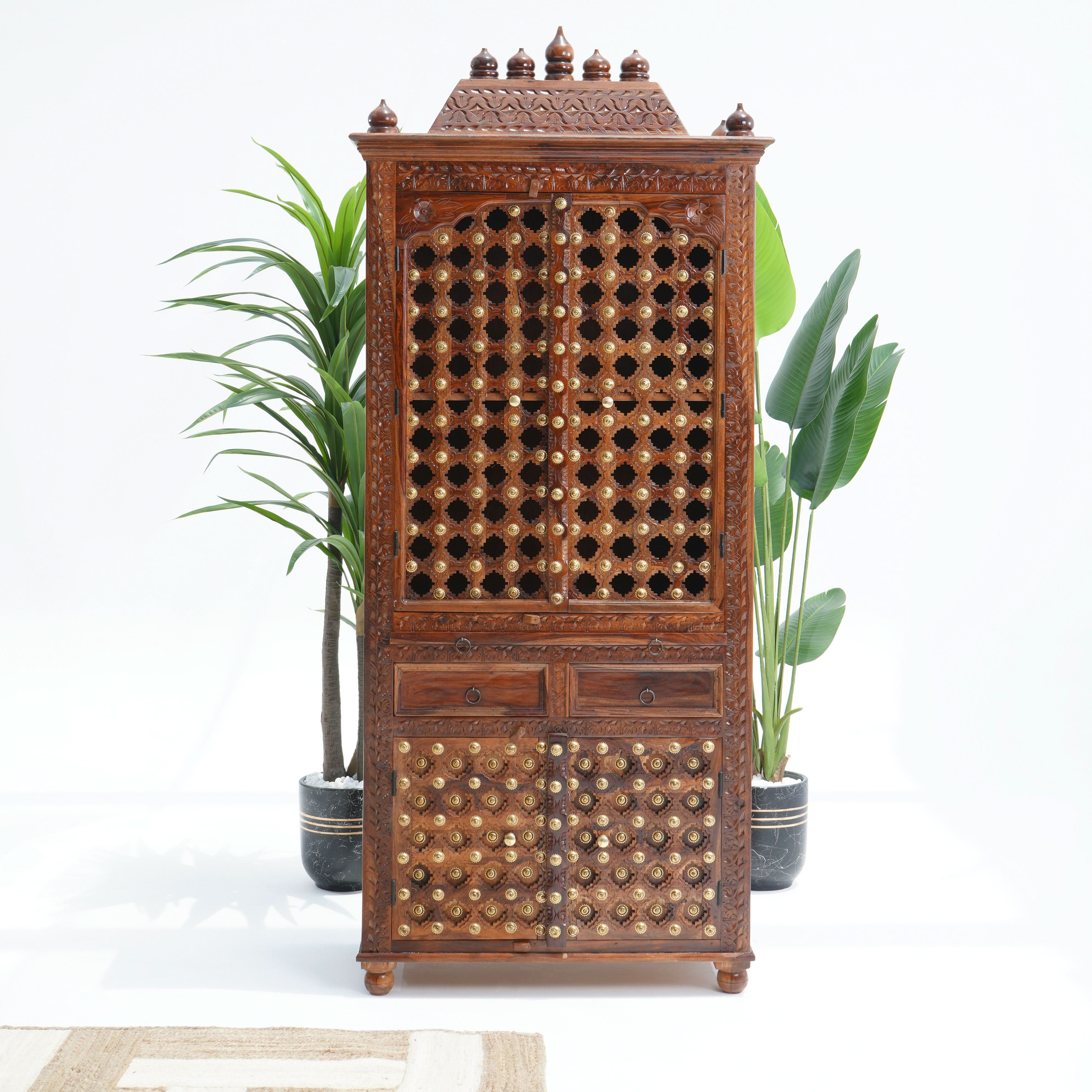 WDN FOUR BAKRA DOOR & TWO DRAWER TEMPLE - Art and craft furniture