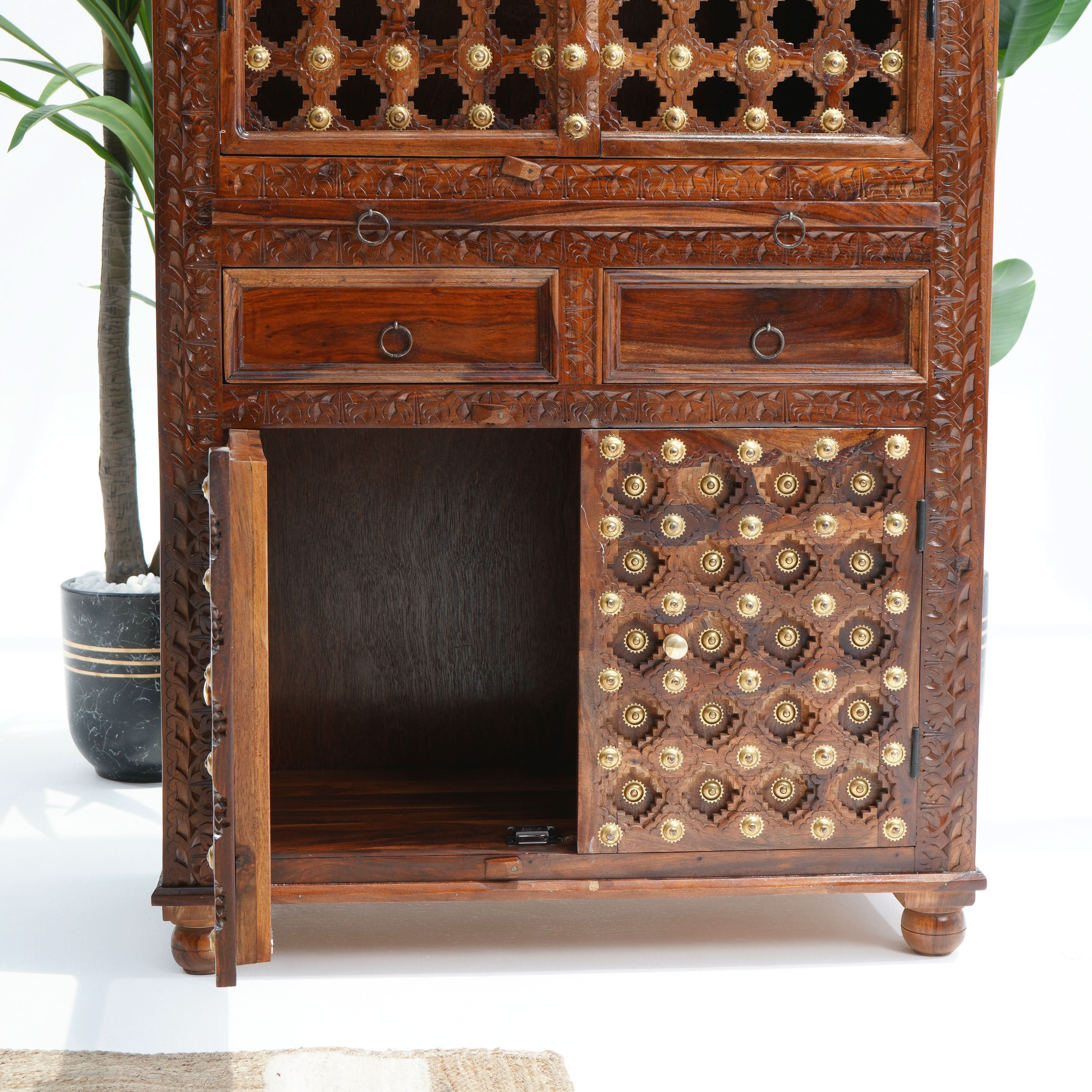 WDN FOUR BAKRA DOOR & TWO DRAWER TEMPLE - Art and craft furniture