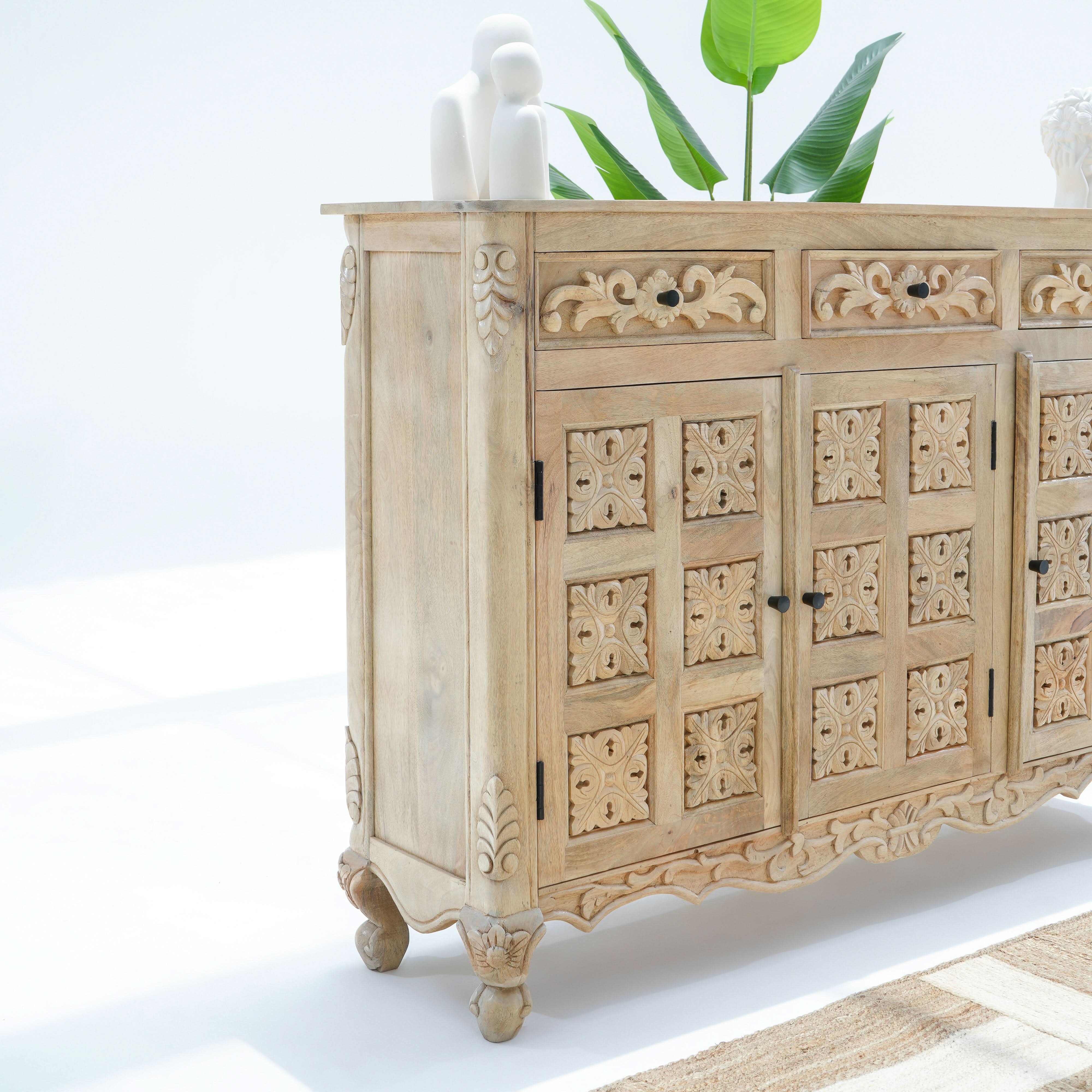 ALICE THREE DOOR THREE DRAWER SIDEBOARD - Art and craft furniture