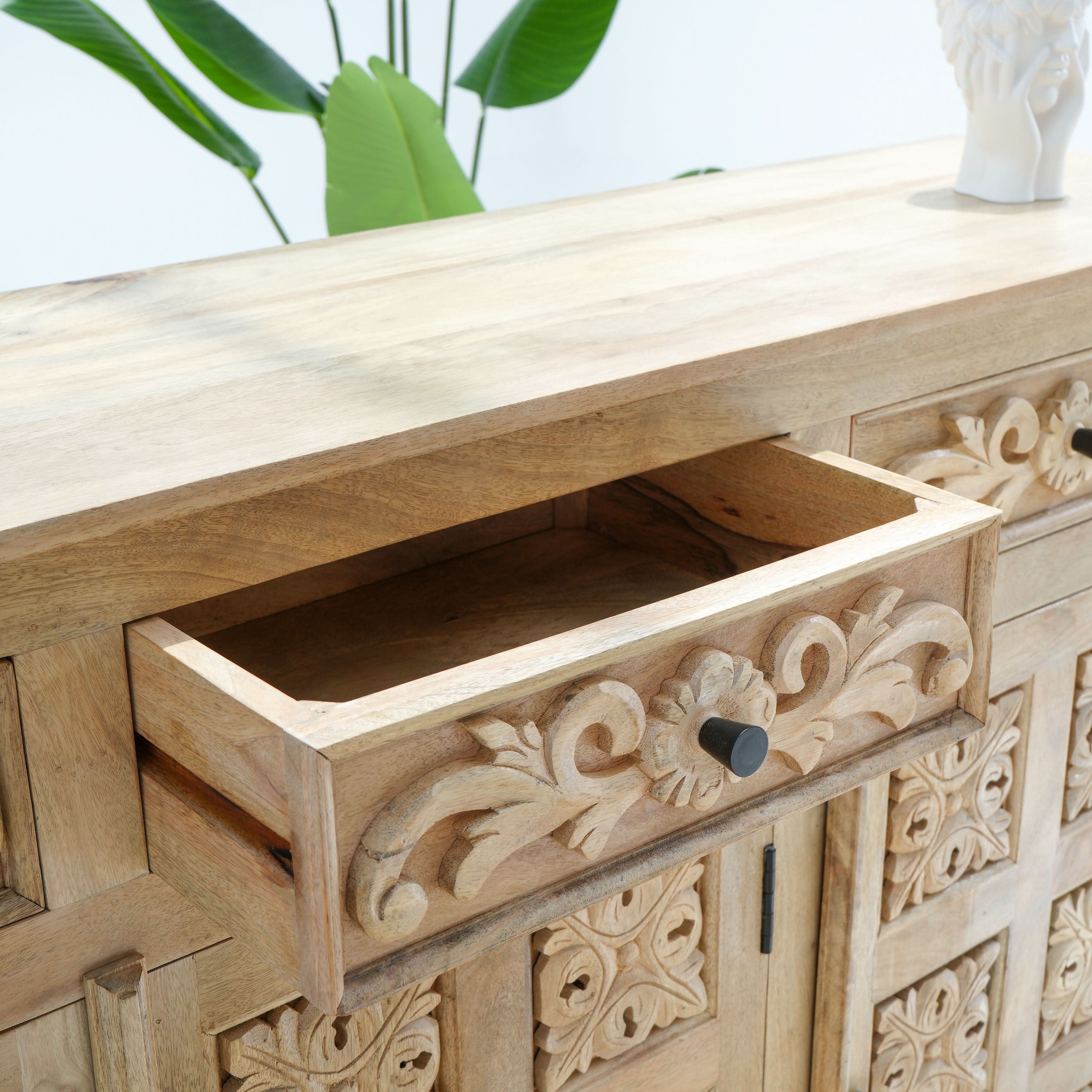 ALICE THREE DOOR THREE DRAWER SIDEBOARD - Art and craft furniture