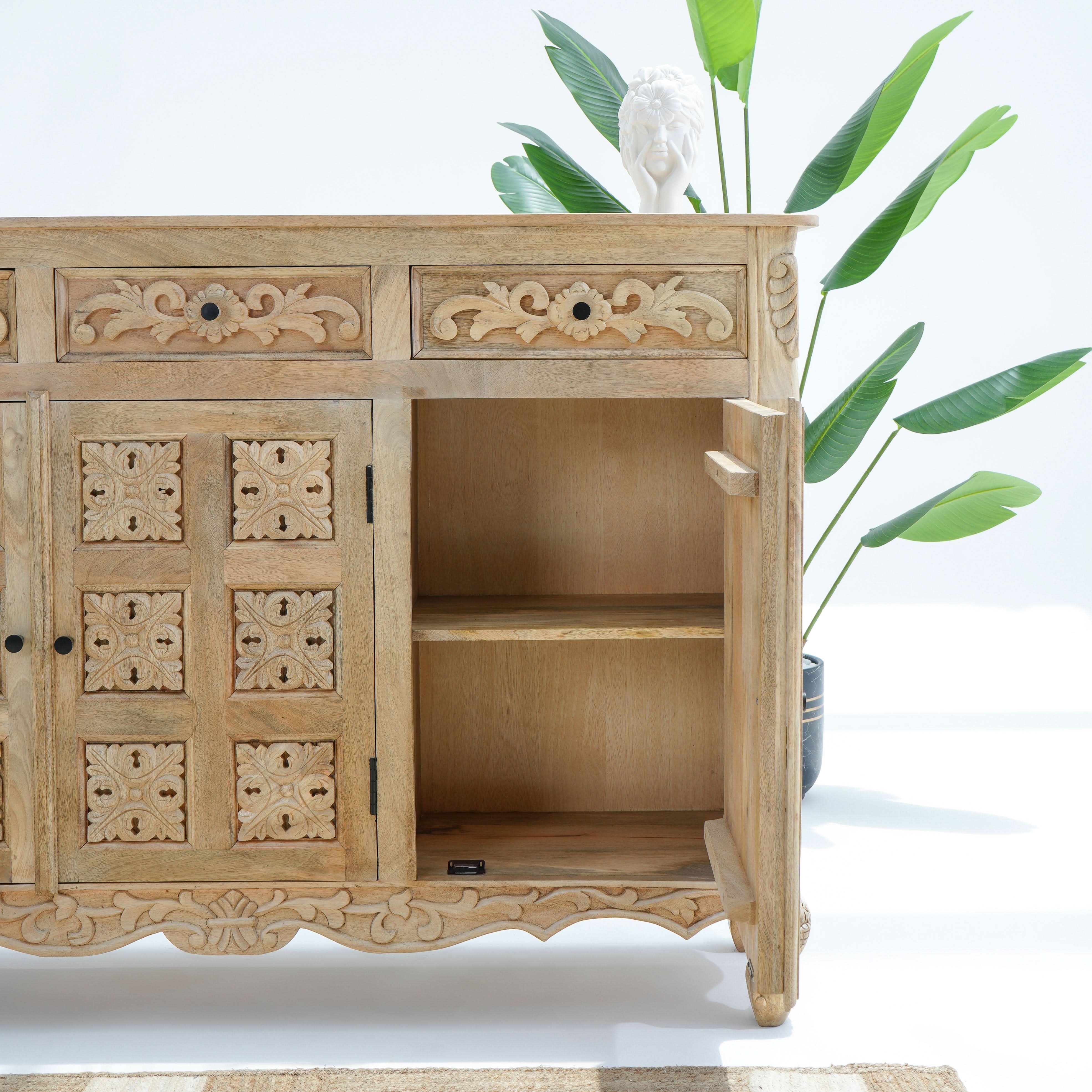 ALICE THREE DOOR THREE DRAWER SIDEBOARD - Art and craft furniture