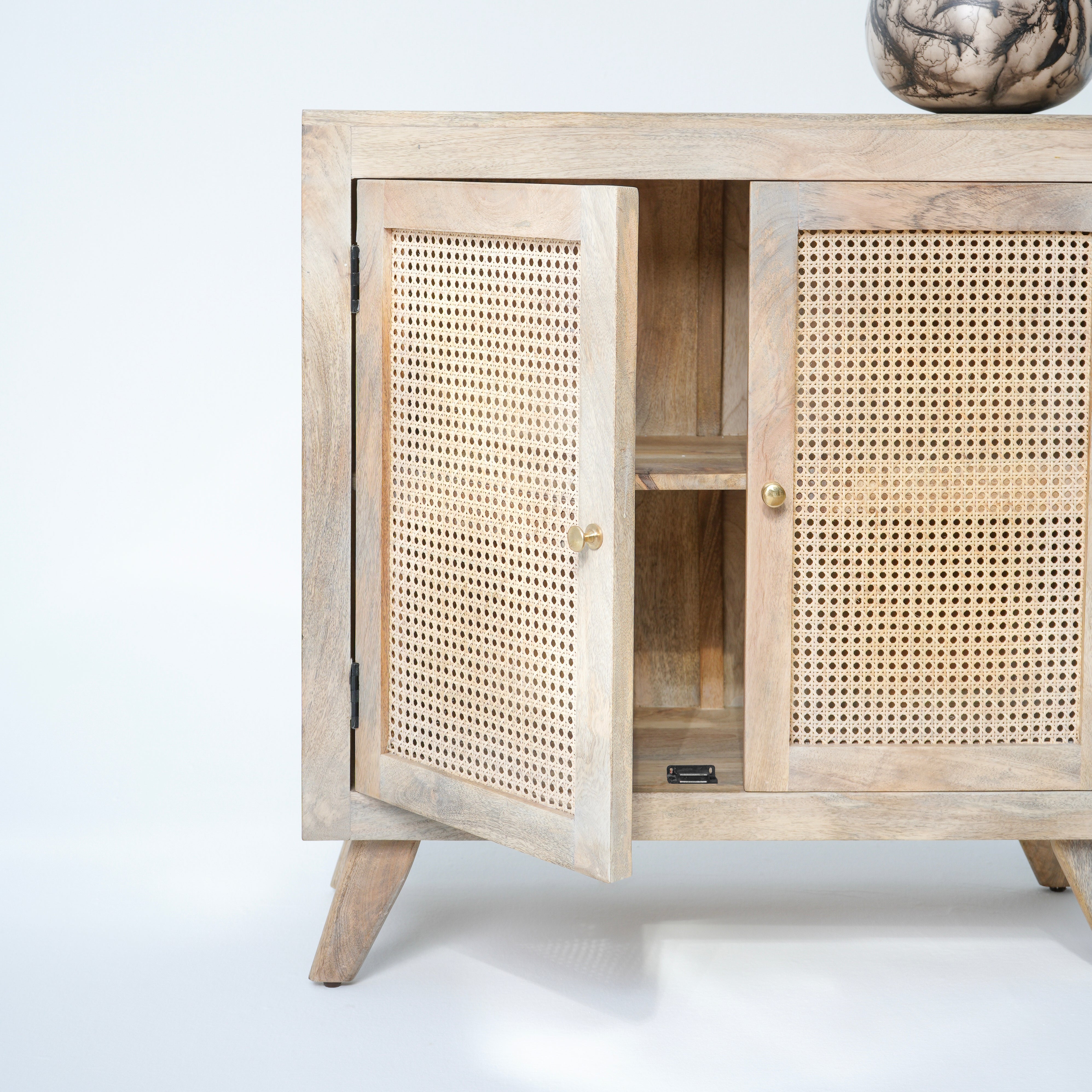 Mango Fusion two door cane side board