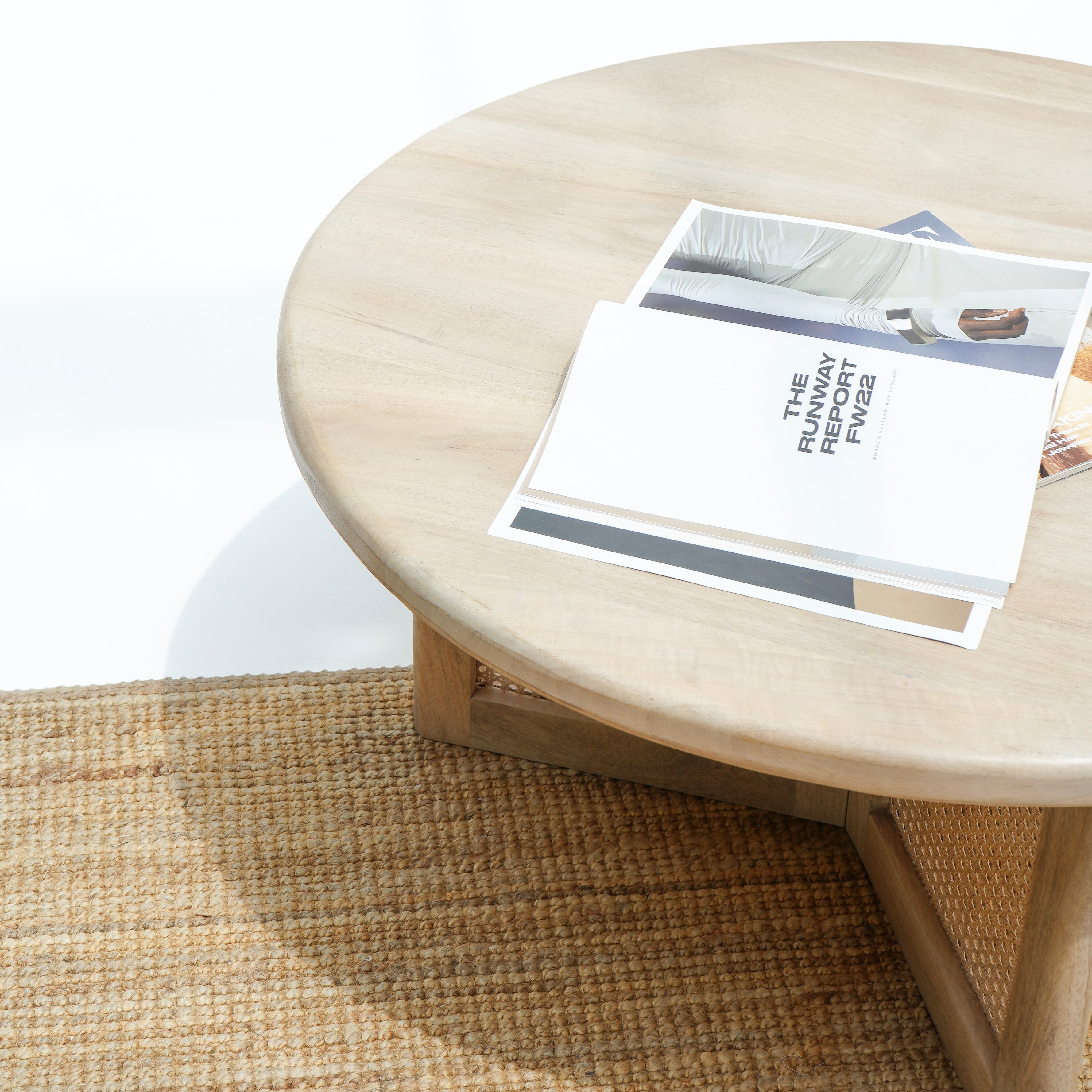 CANOVIA CANE ROUND COFFEE TABLE