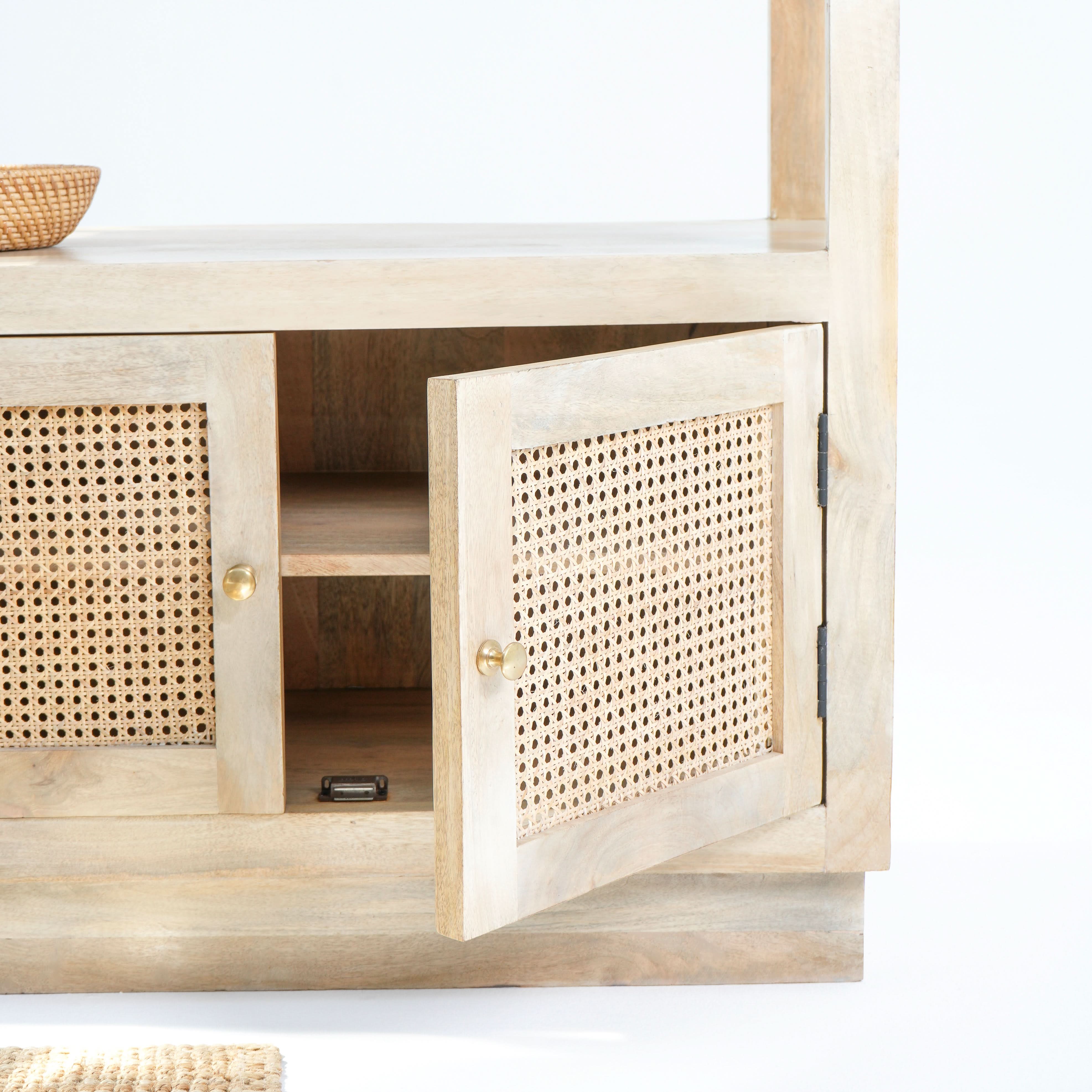 CANOVIA CANE FTD TWO DOOR BOOKSHELF - Art and craft furniture