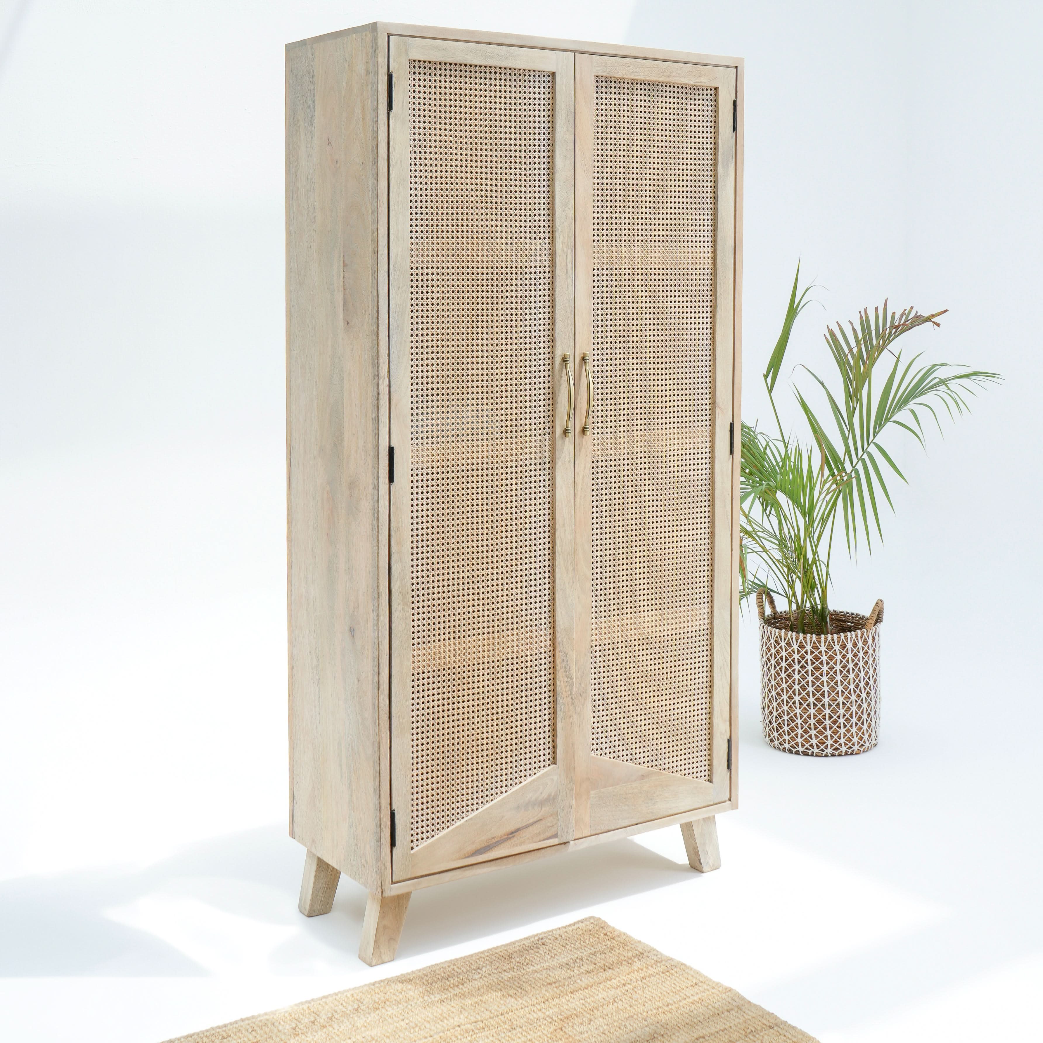 CANOVIA CANE TWO DOOR CABINET - Art and craft furniture