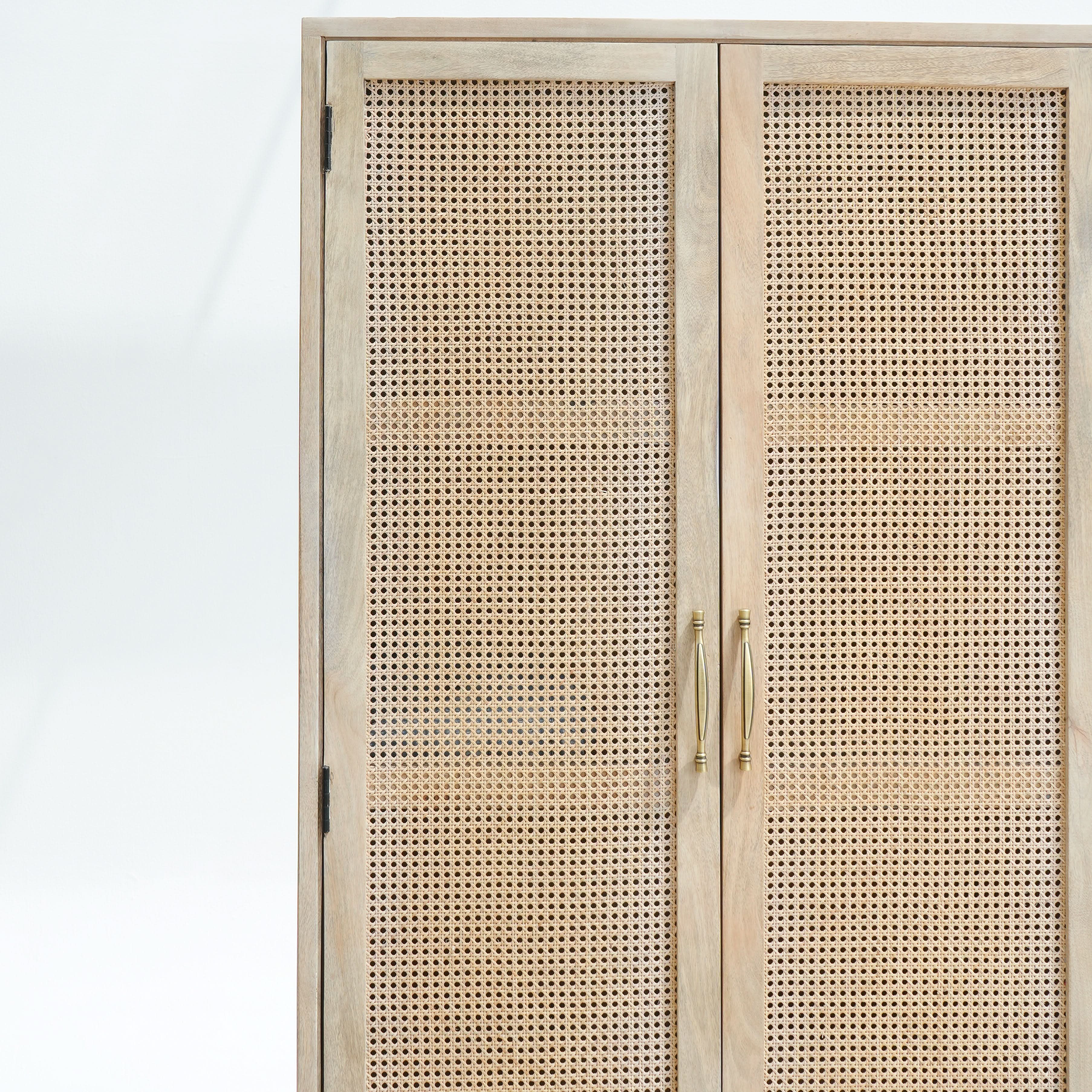 CANOVIA CANE TWO DOOR CABINET - Art and craft furniture