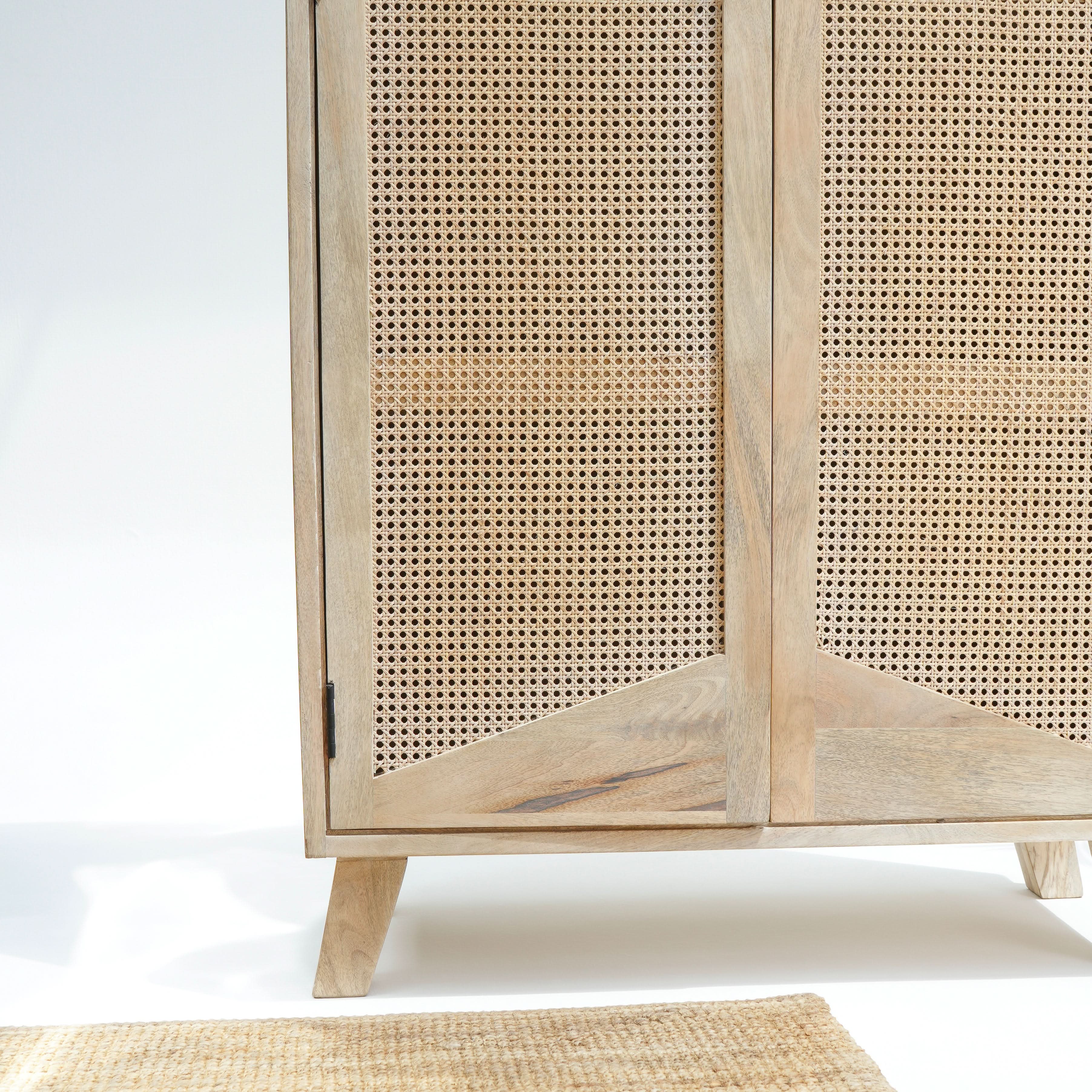 CANOVIA CANE TWO DOOR CABINET - Art and craft furniture