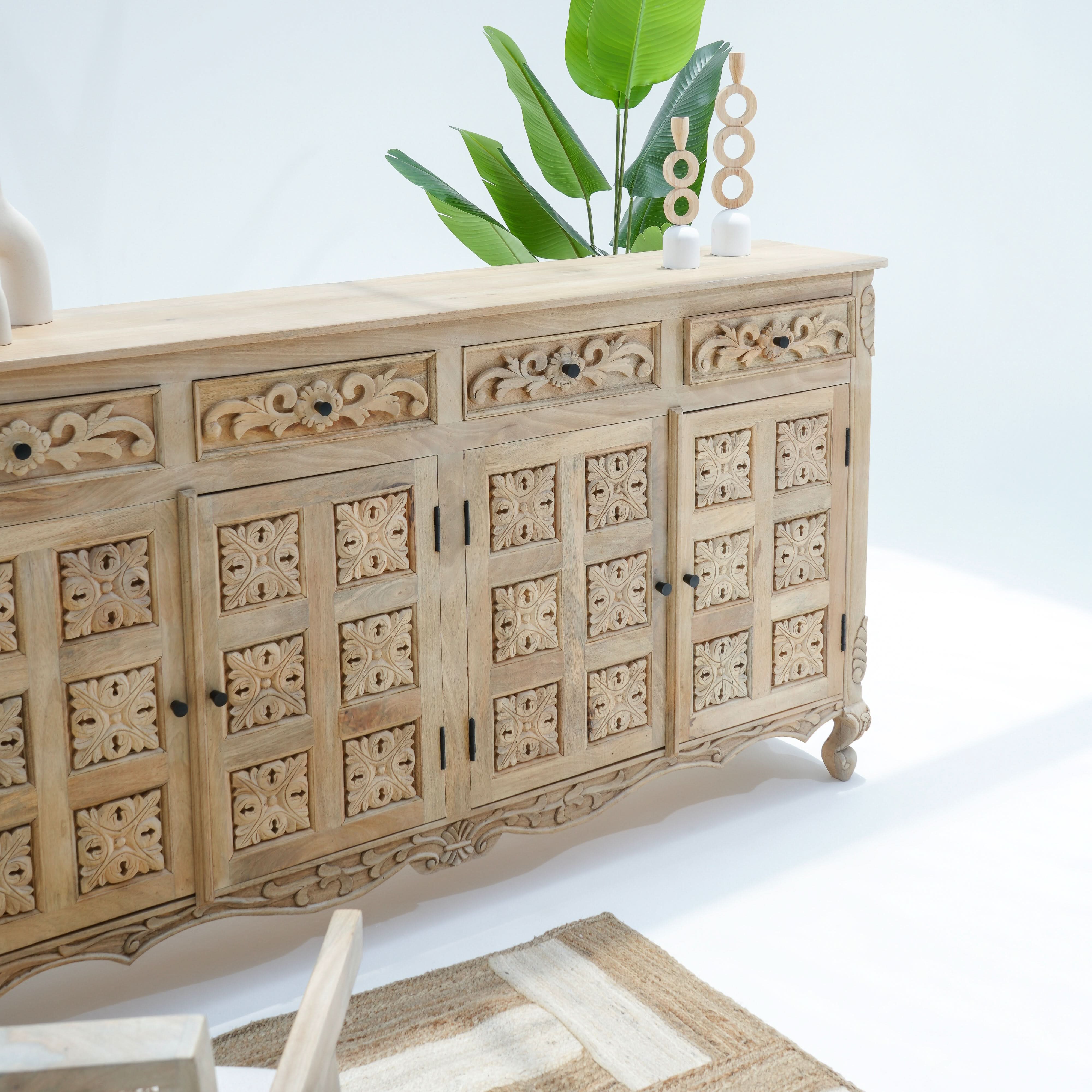 ALICE FOUR DOOR FOUR DRAWER SIDEBOARD - Art and craft furniture