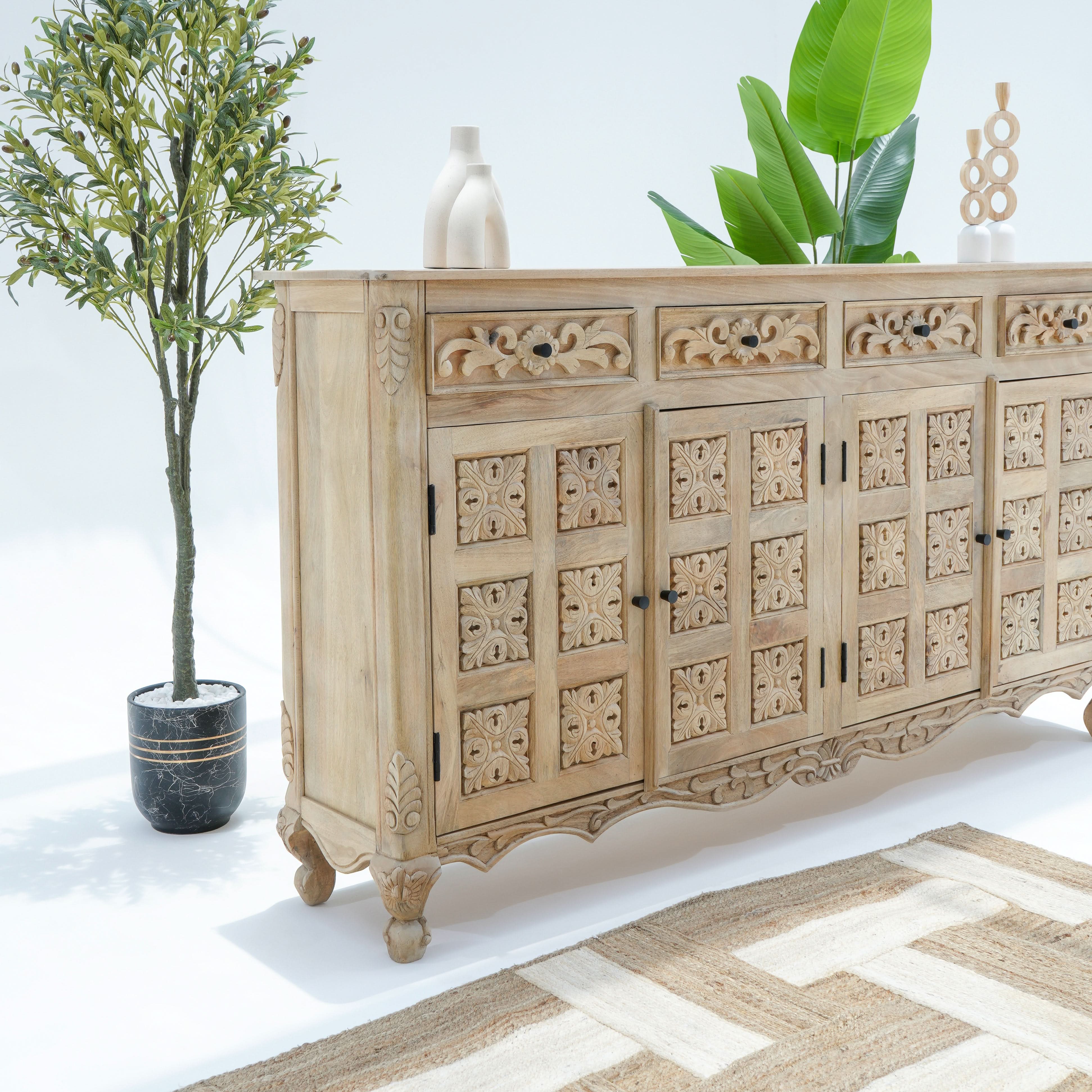 ALICE FOUR DOOR FOUR DRAWER SIDEBOARD - Art and craft furniture