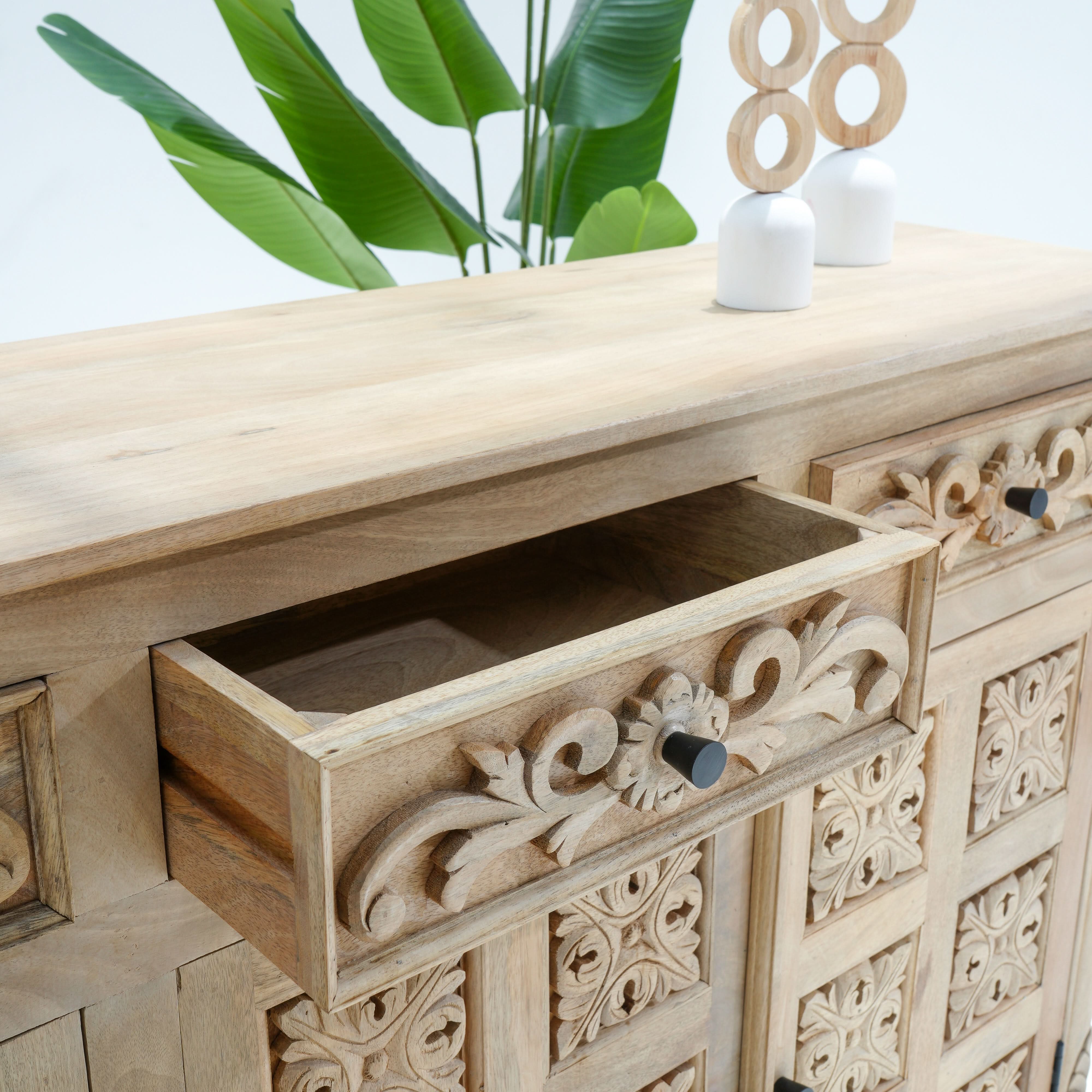 ALICE FOUR DOOR FOUR DRAWER SIDEBOARD - Art and craft furniture