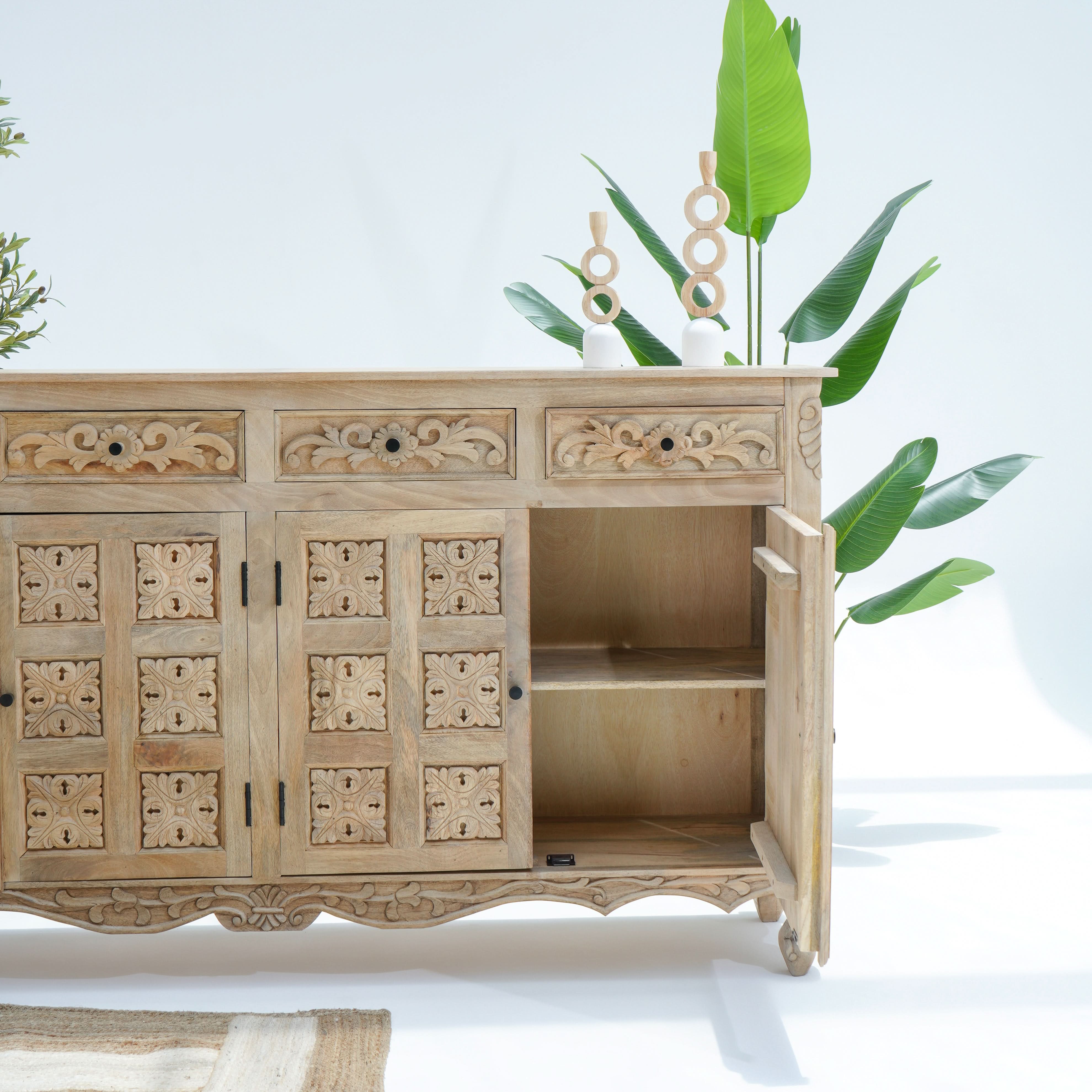 ALICE FOUR DOOR FOUR DRAWER SIDEBOARD - Art and craft furniture