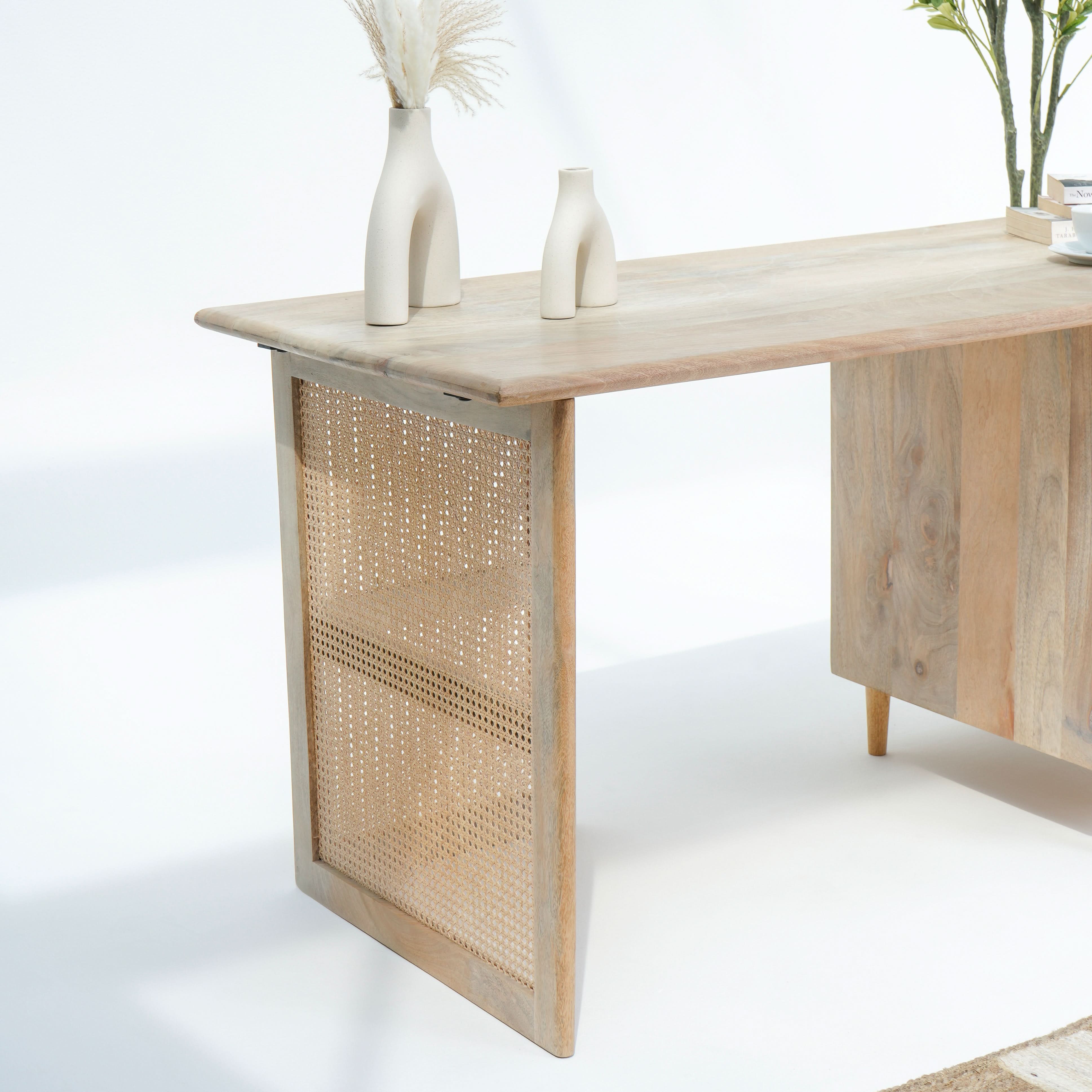 CANOVIA CANE THREE DRAWERS DESK - Art and craft furniture