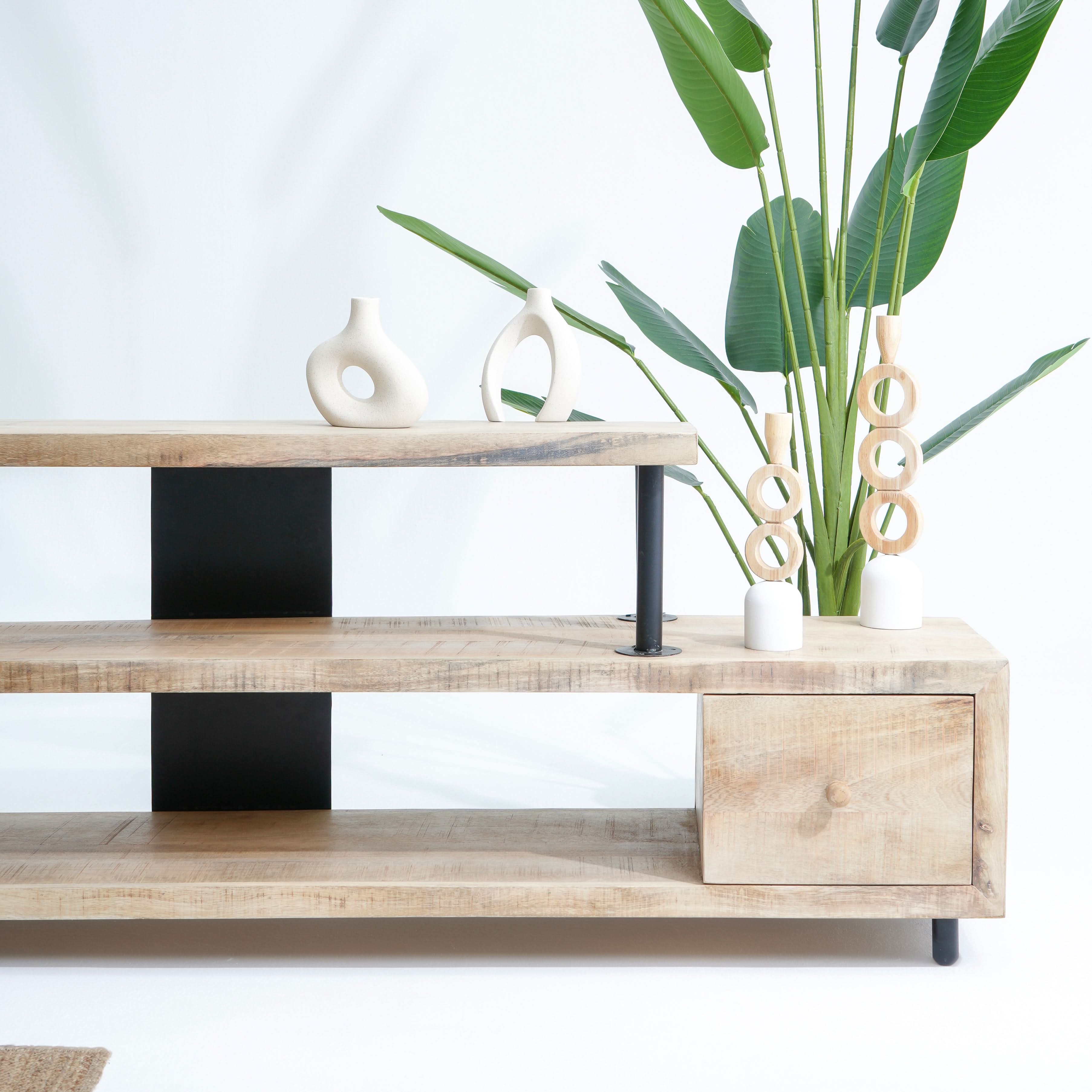 NEW-BERN Z SHAPE TV STAND - Art and craft furniture