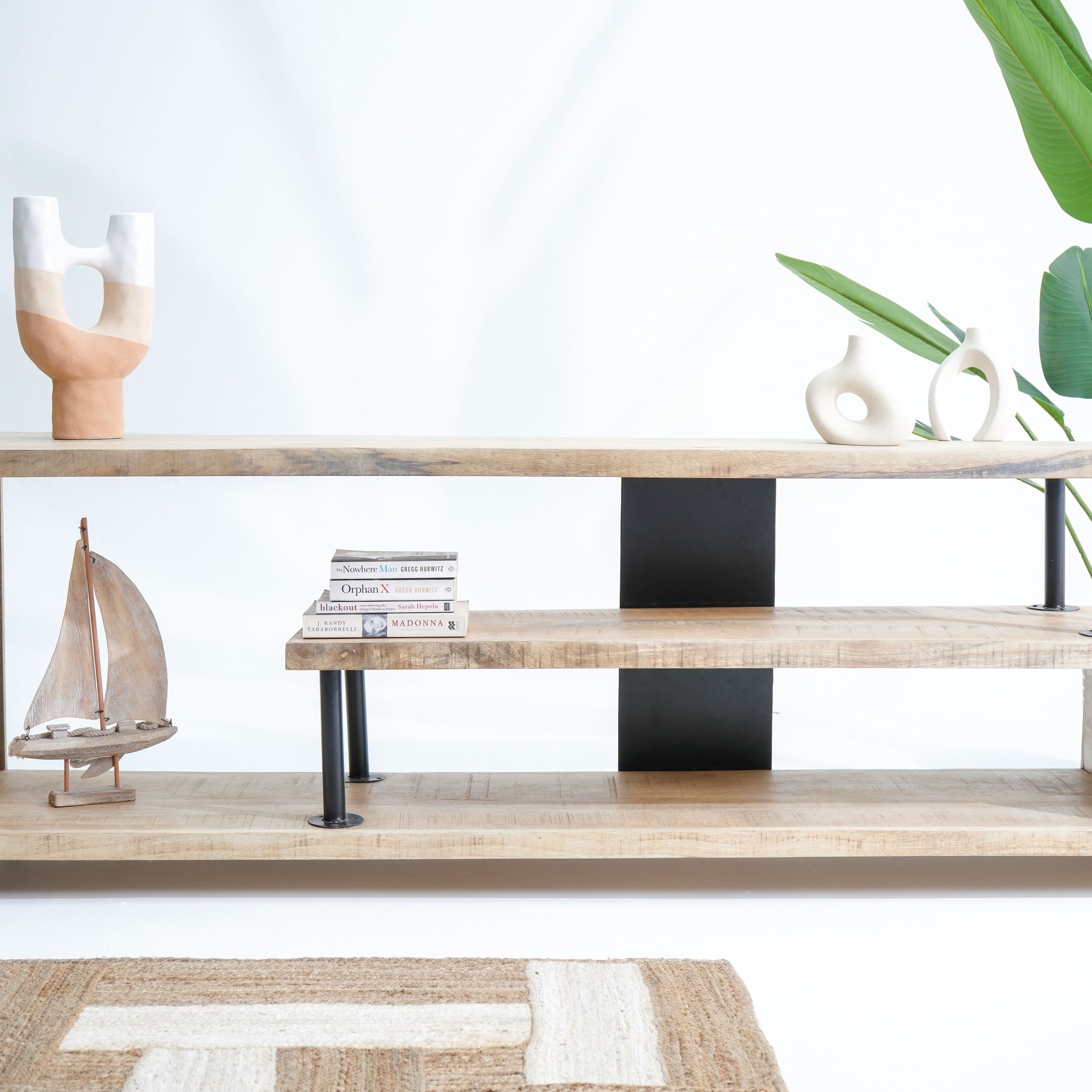 NEW-BERN Z SHAPE TV STAND - Art and craft furniture