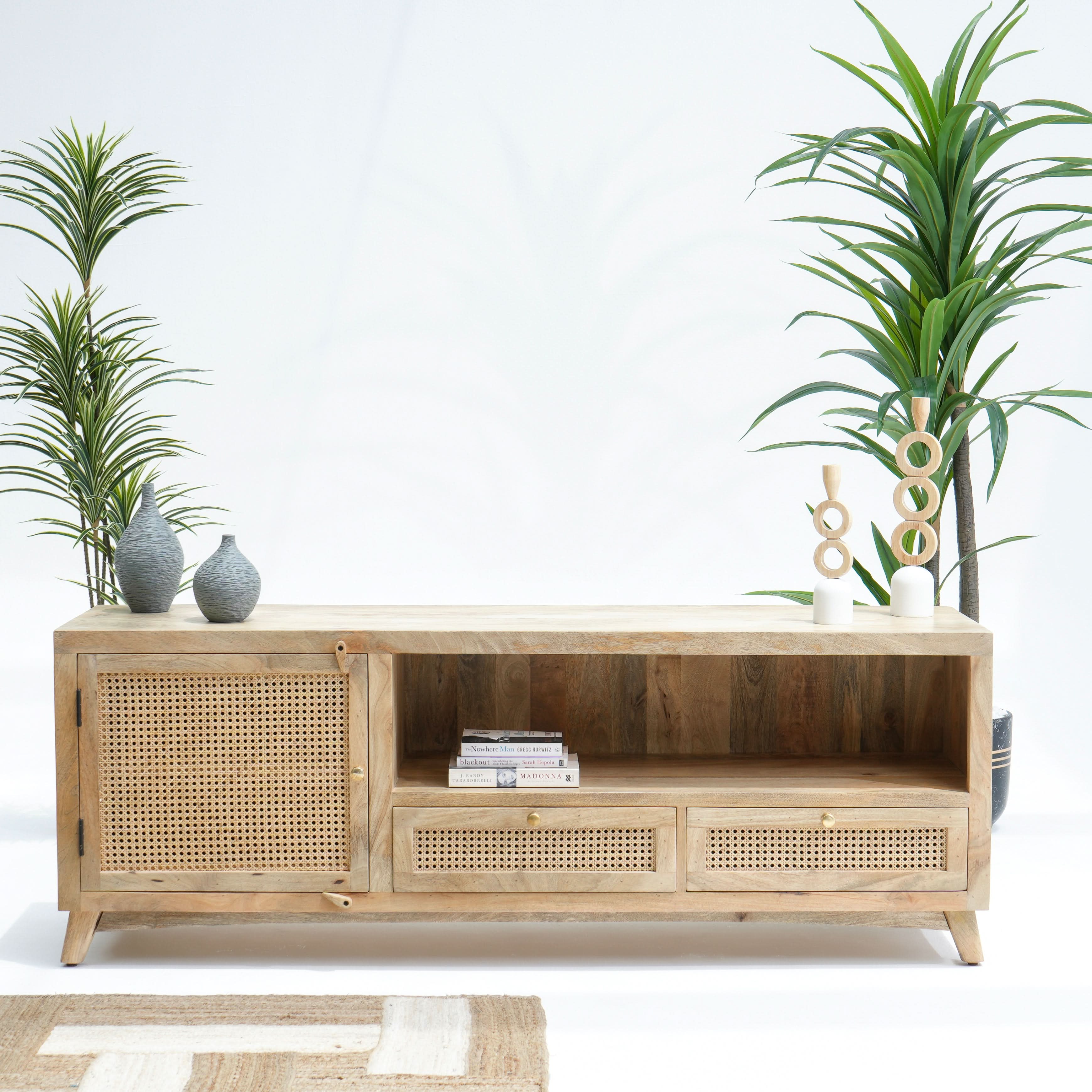 Plaza Rattan Tv stand - Art and craft furniture