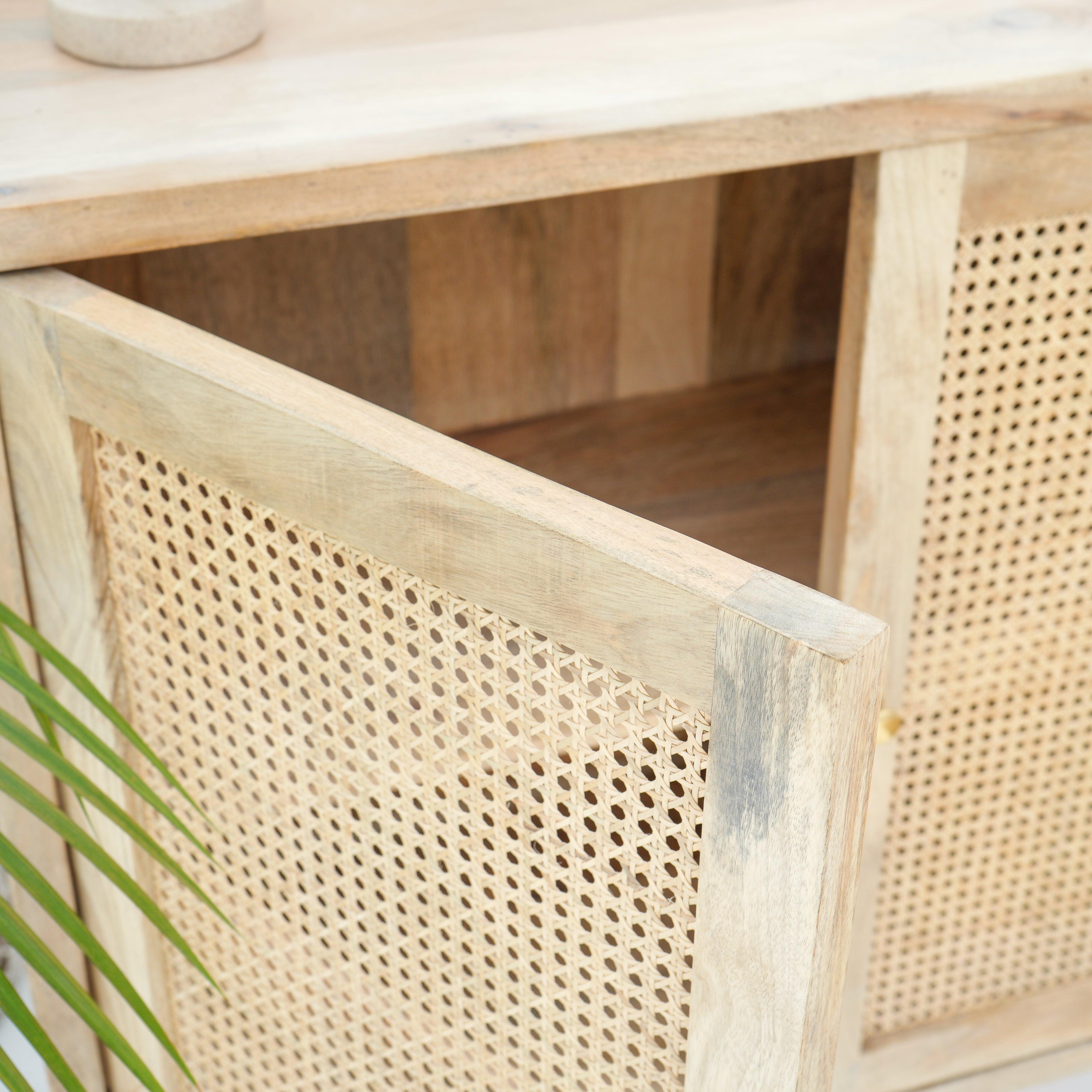 Raya four door cane sideboard