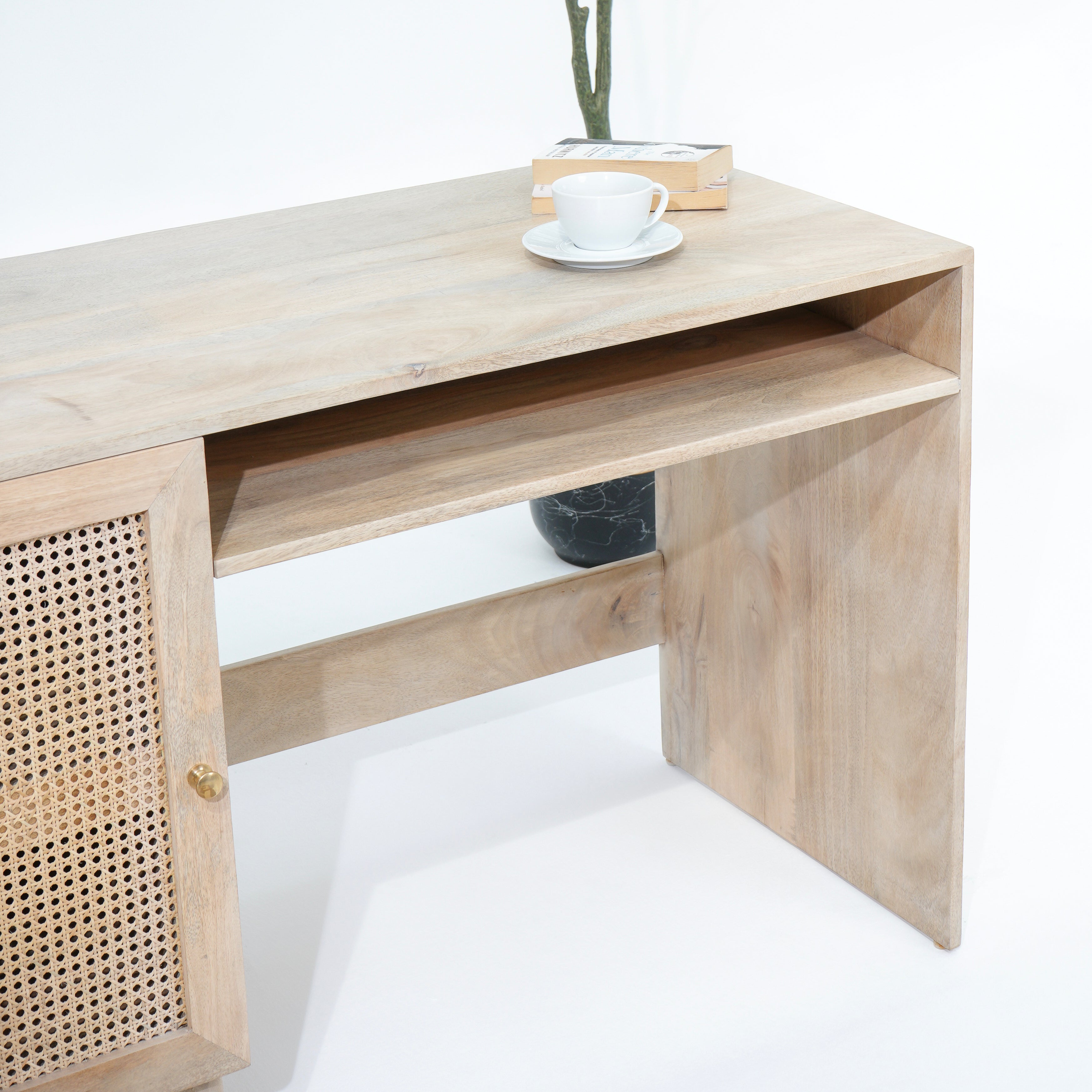 ELEVATE CANE STUDY DESK - Art and craft furniture