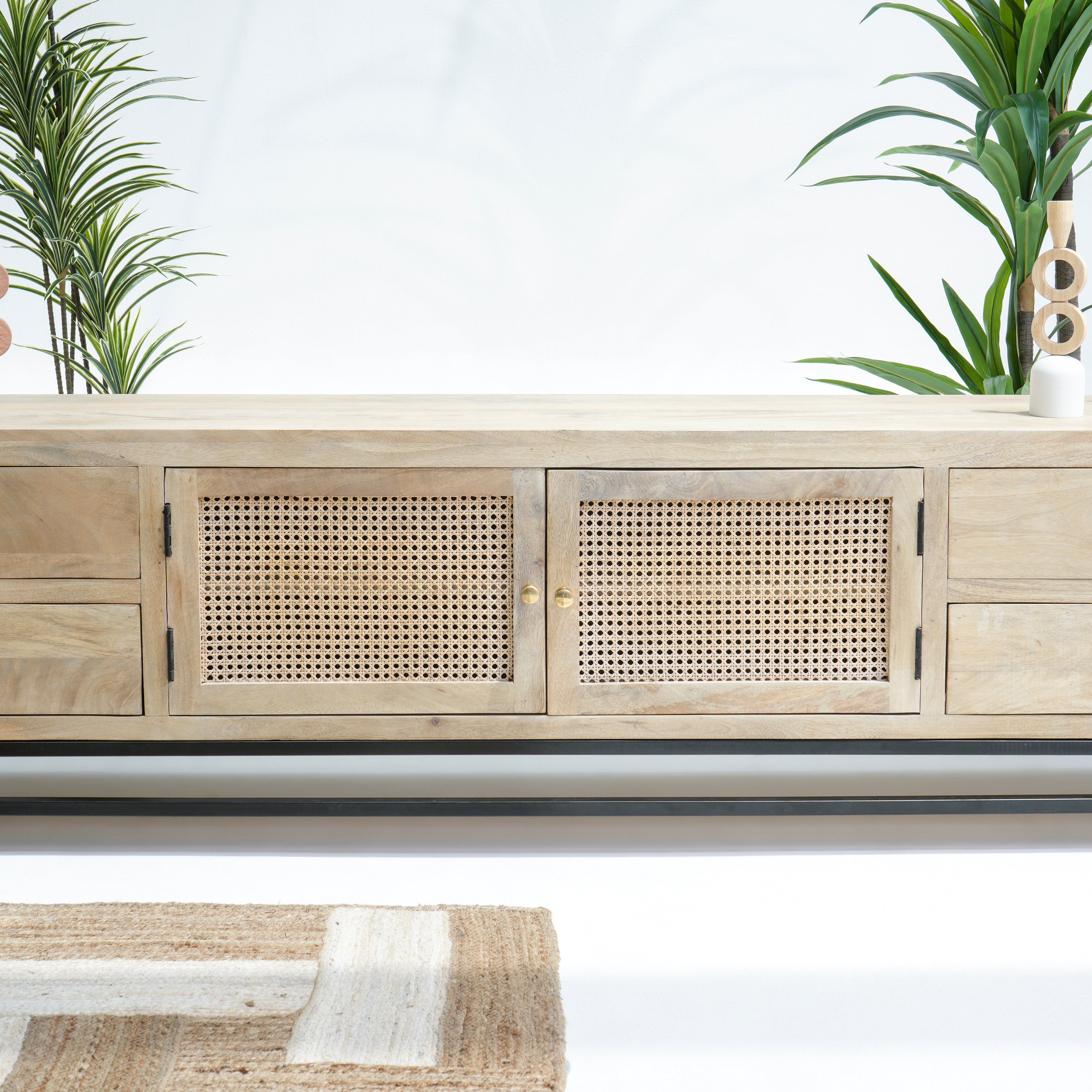 Boho Cane Tv stand