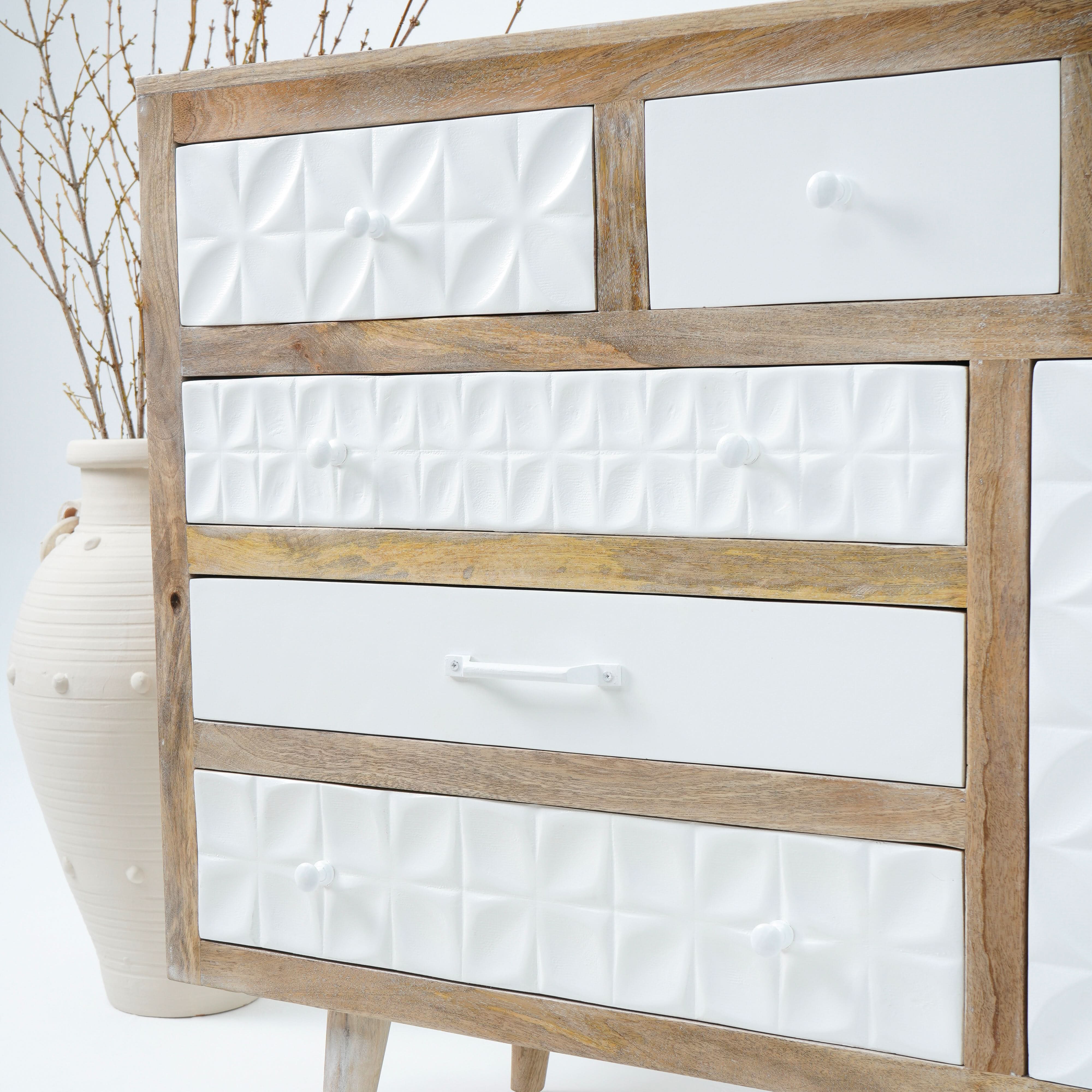VERONA SIX DRAWER ONE DOOR SIDEBOARD - Art and craft furniture