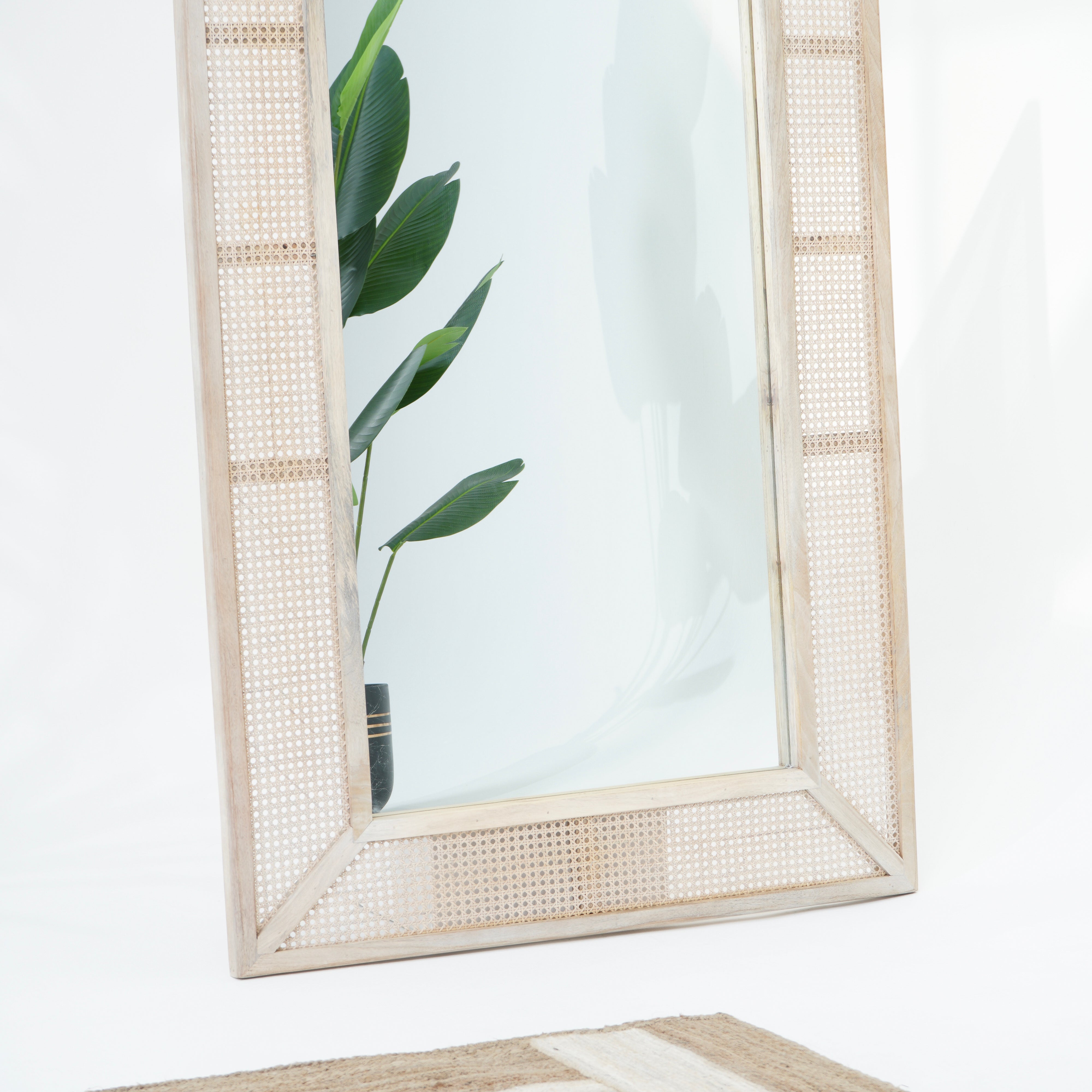 Parisian Elegance Cane Mirror Frame