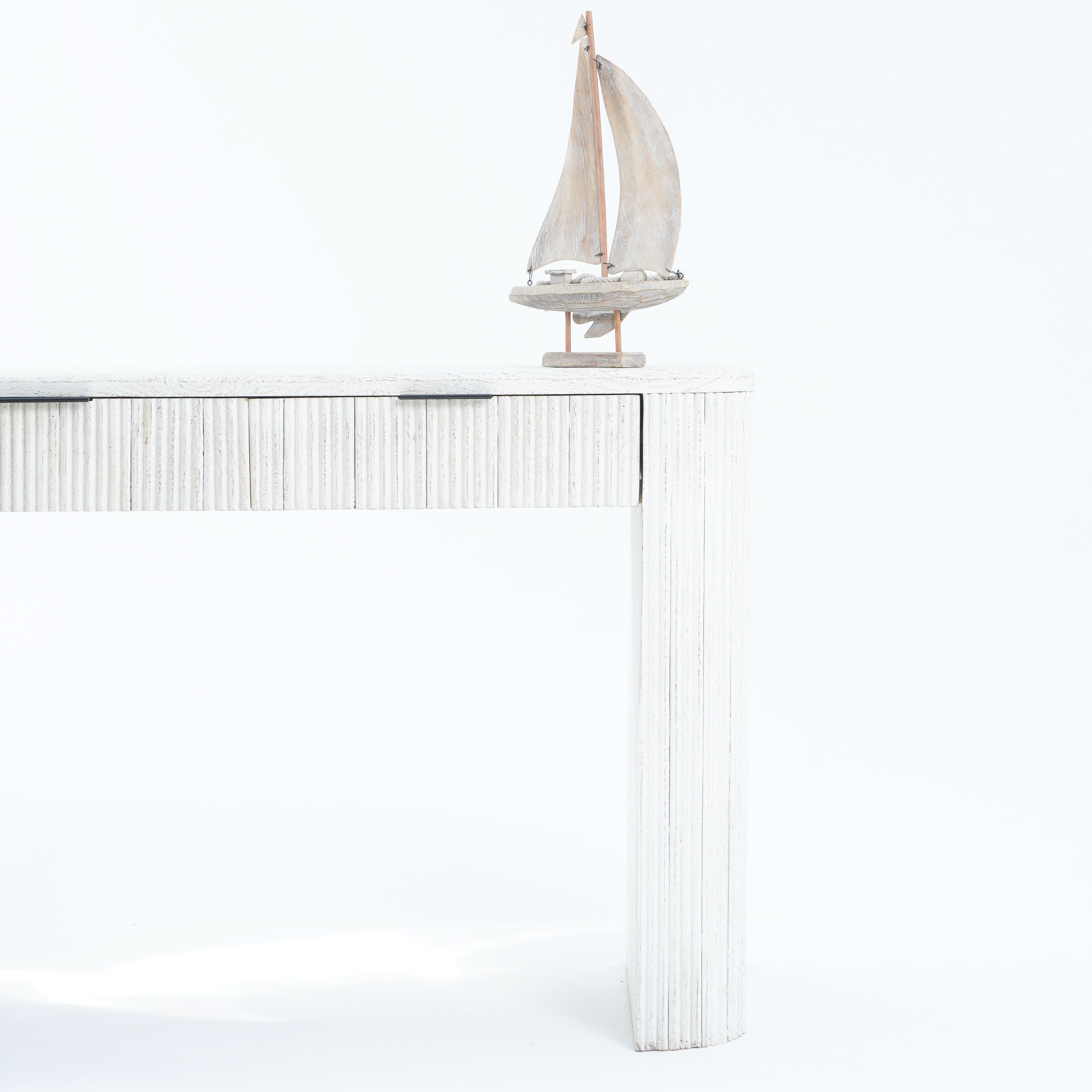 The Sahara Serenity Three-Drawer Console - Art and craft furniture