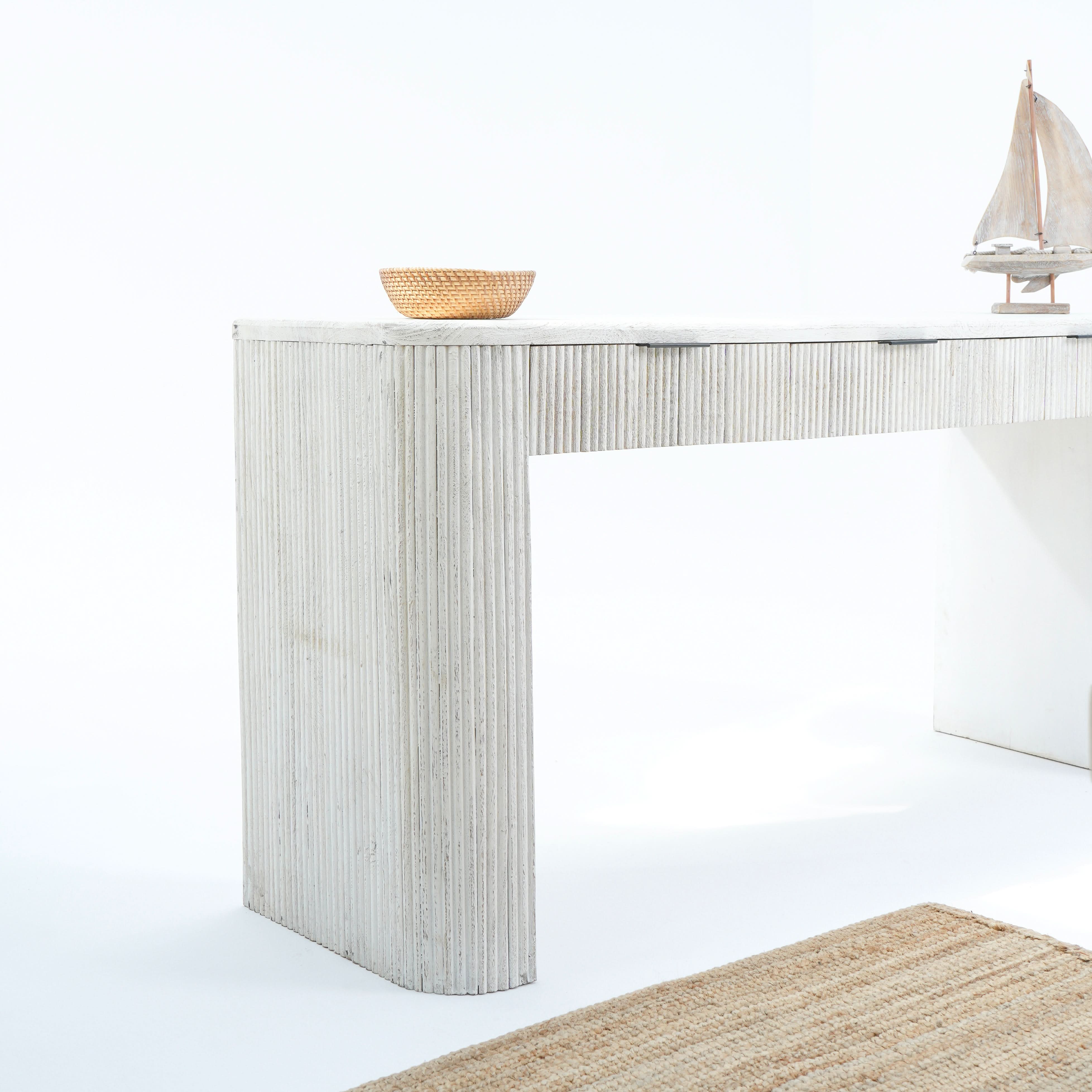 The Sahara Serenity Three-Drawer Console - Art and craft furniture