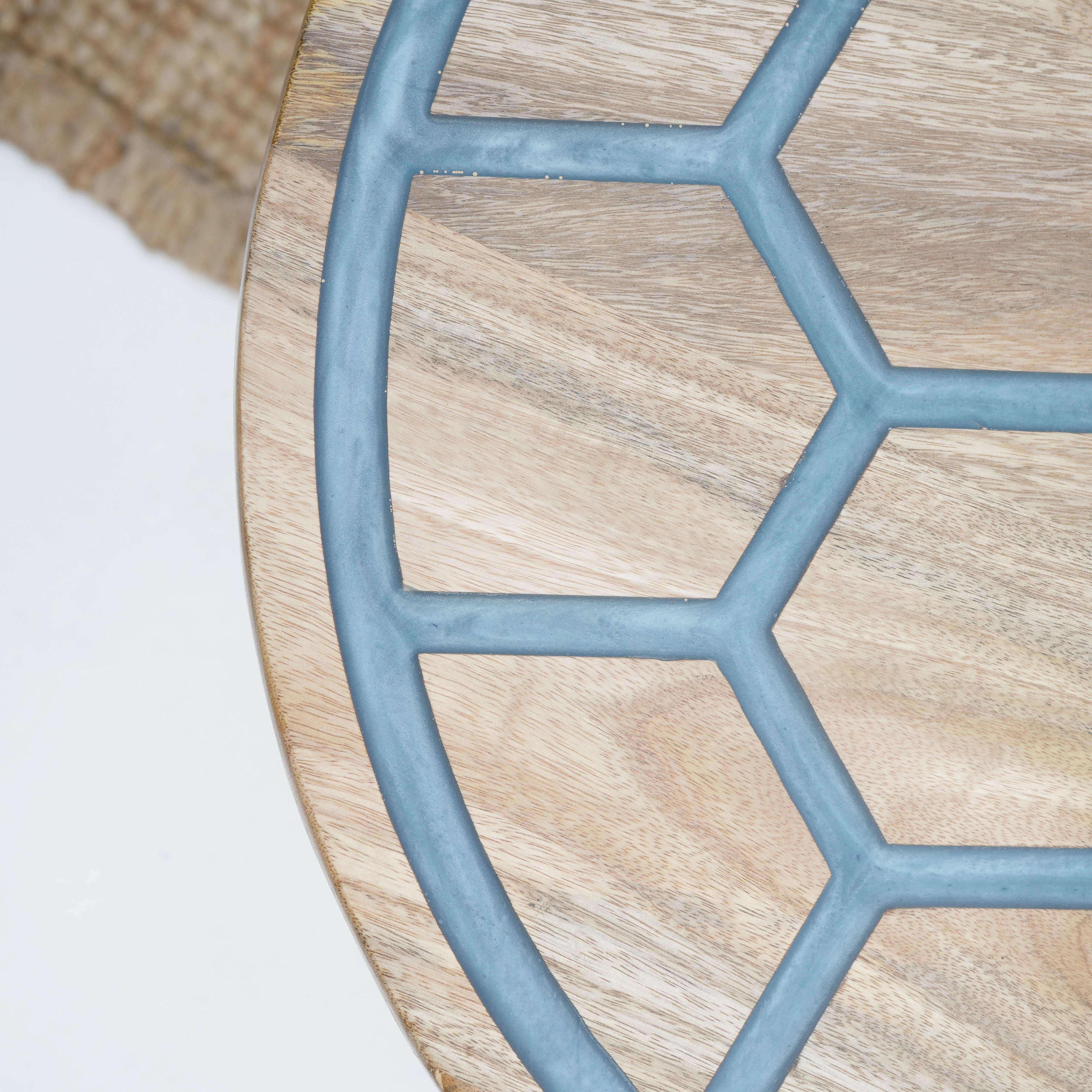 THE GRACEFUL ROUND MAHOGANY COFFEE TABLE - Art and craft furniture