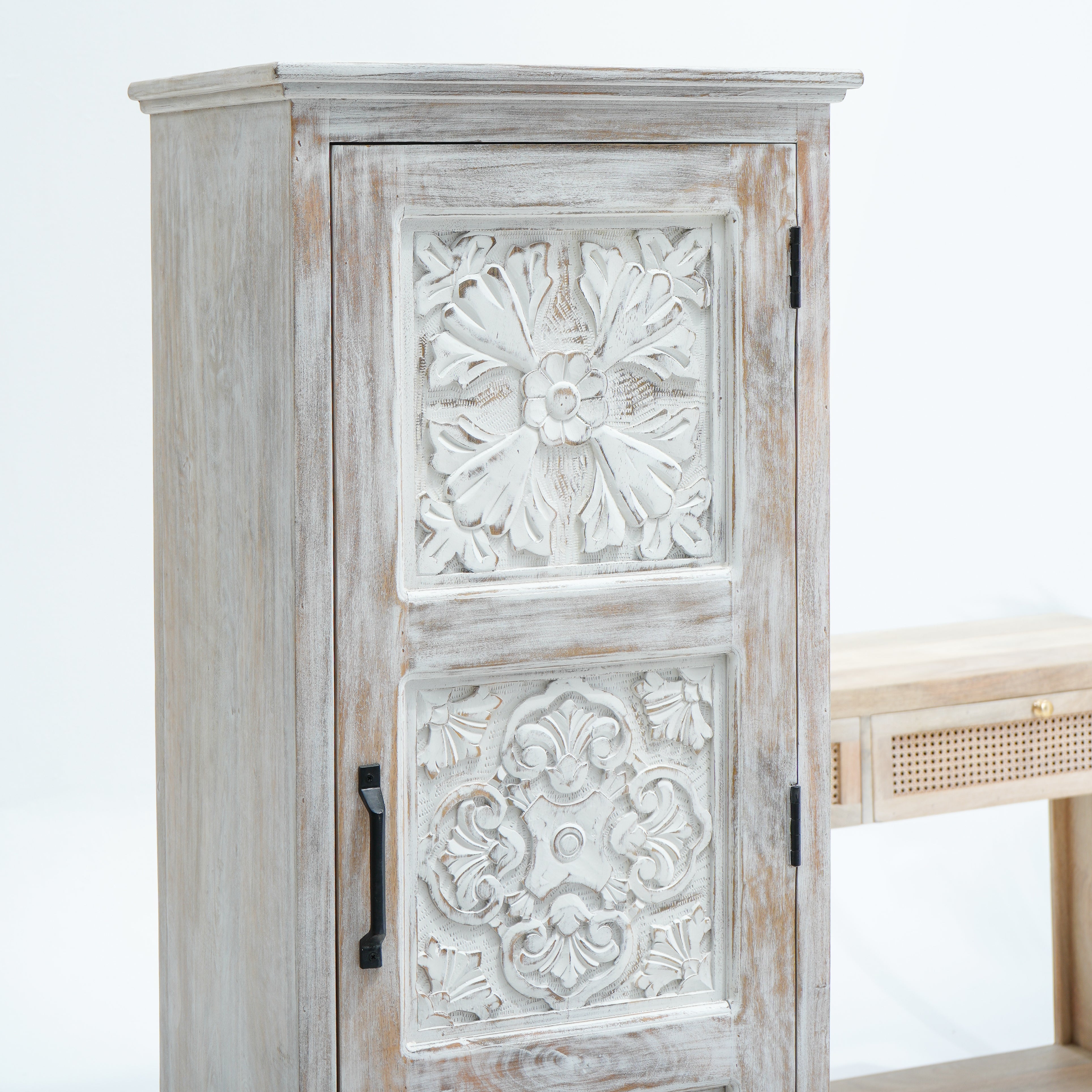 CAIRO CLASSIC ONE DOOR WOODEN CABINET - Art and craft furniture