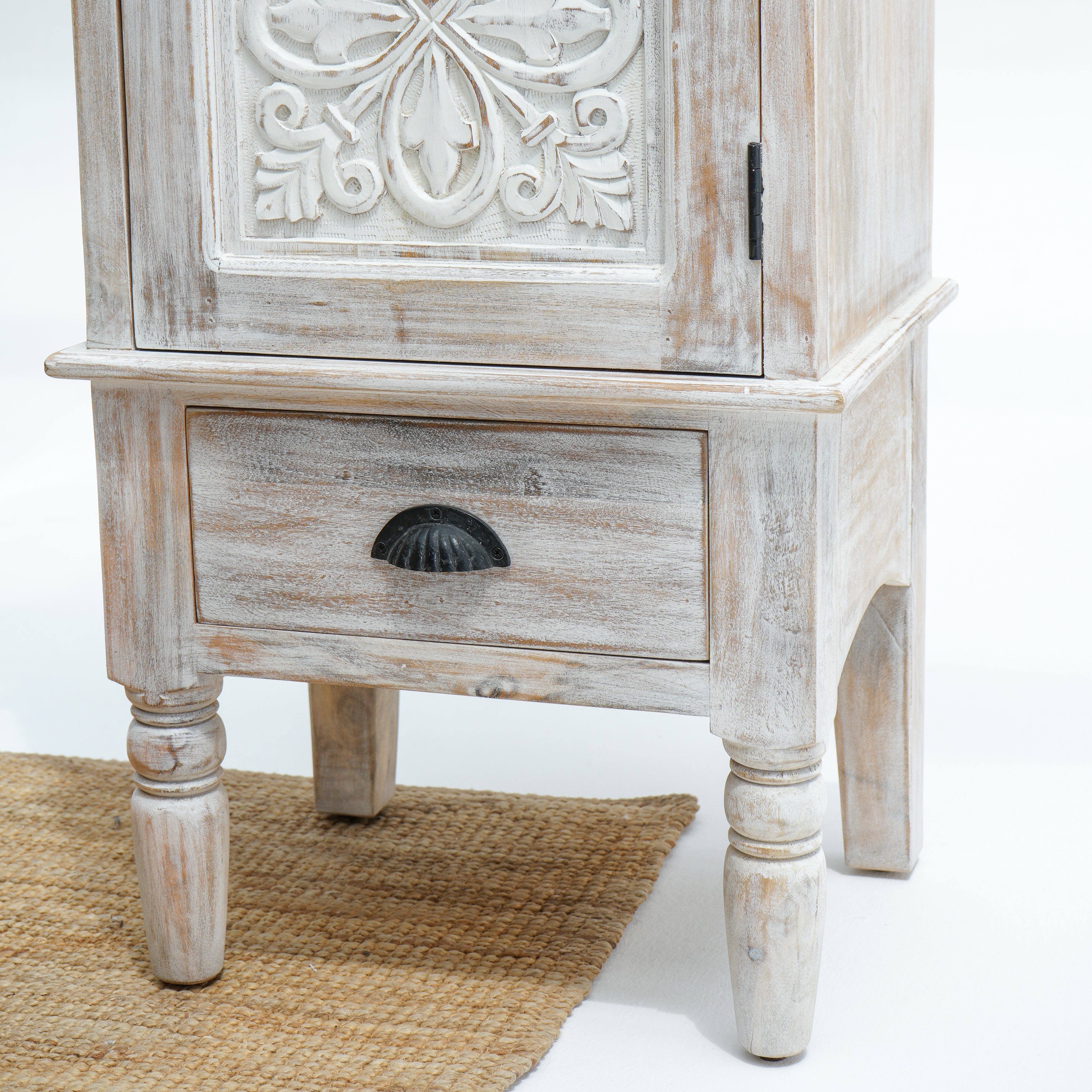 CAIRO CLASSIC ONE DOOR WOODEN CABINET - Art and craft furniture