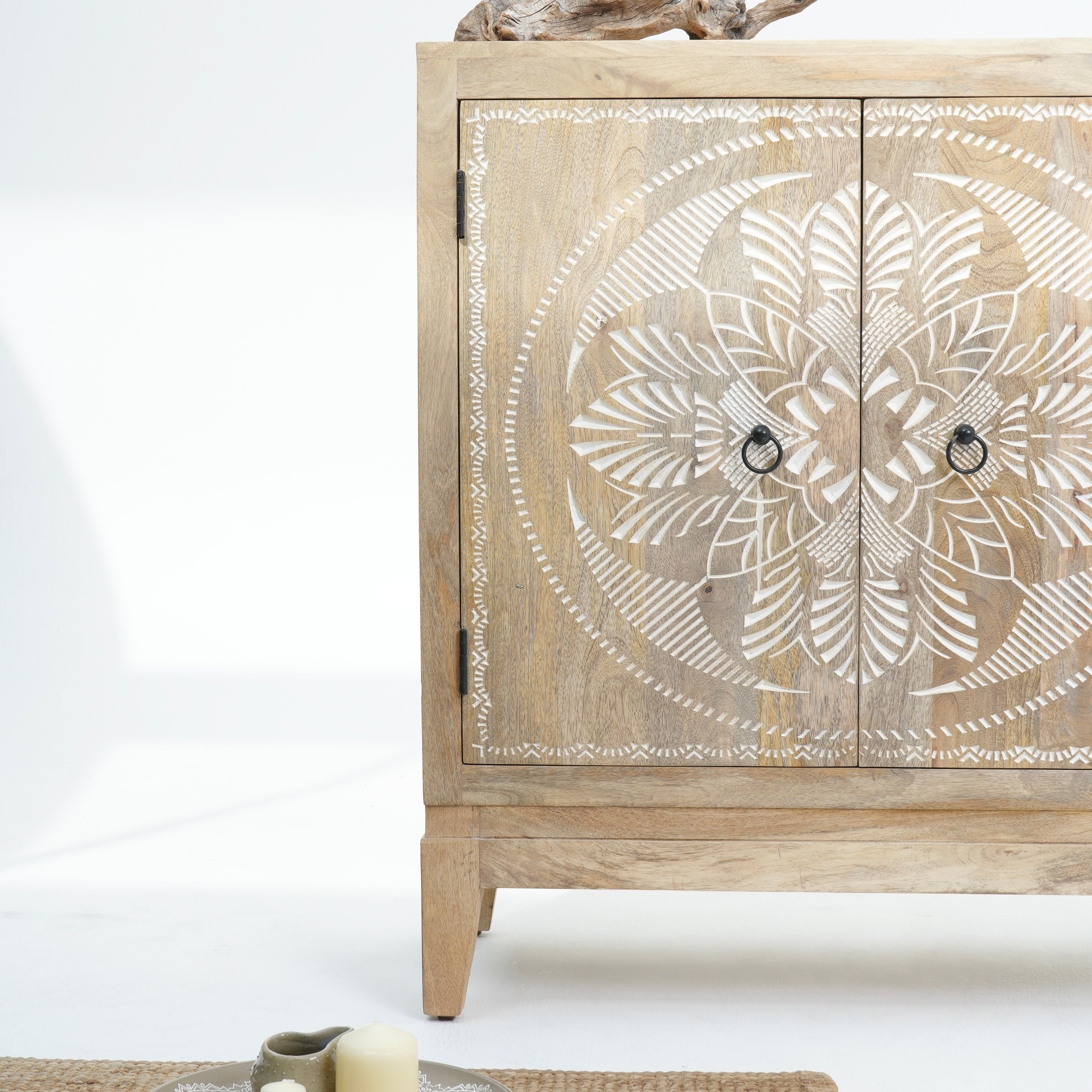 Reflections carwed sideboard