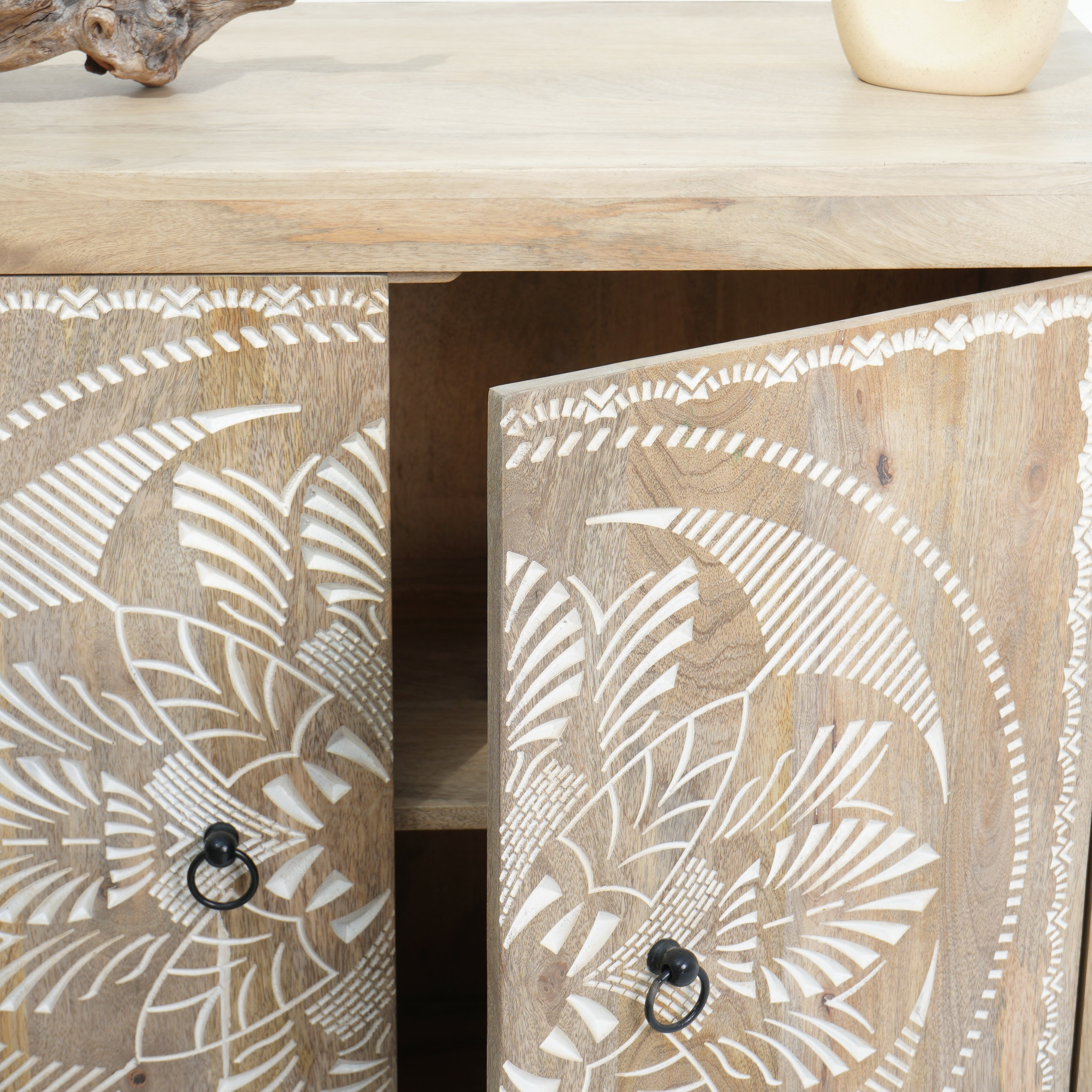 Reflections carwed sideboard