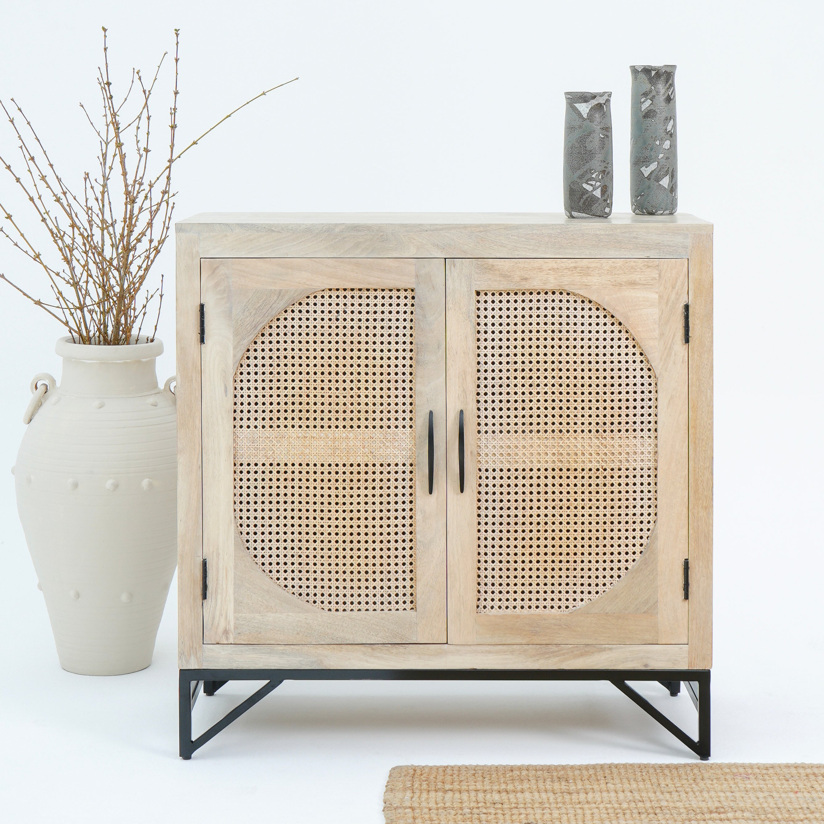 Mango Fusion two door cane side board