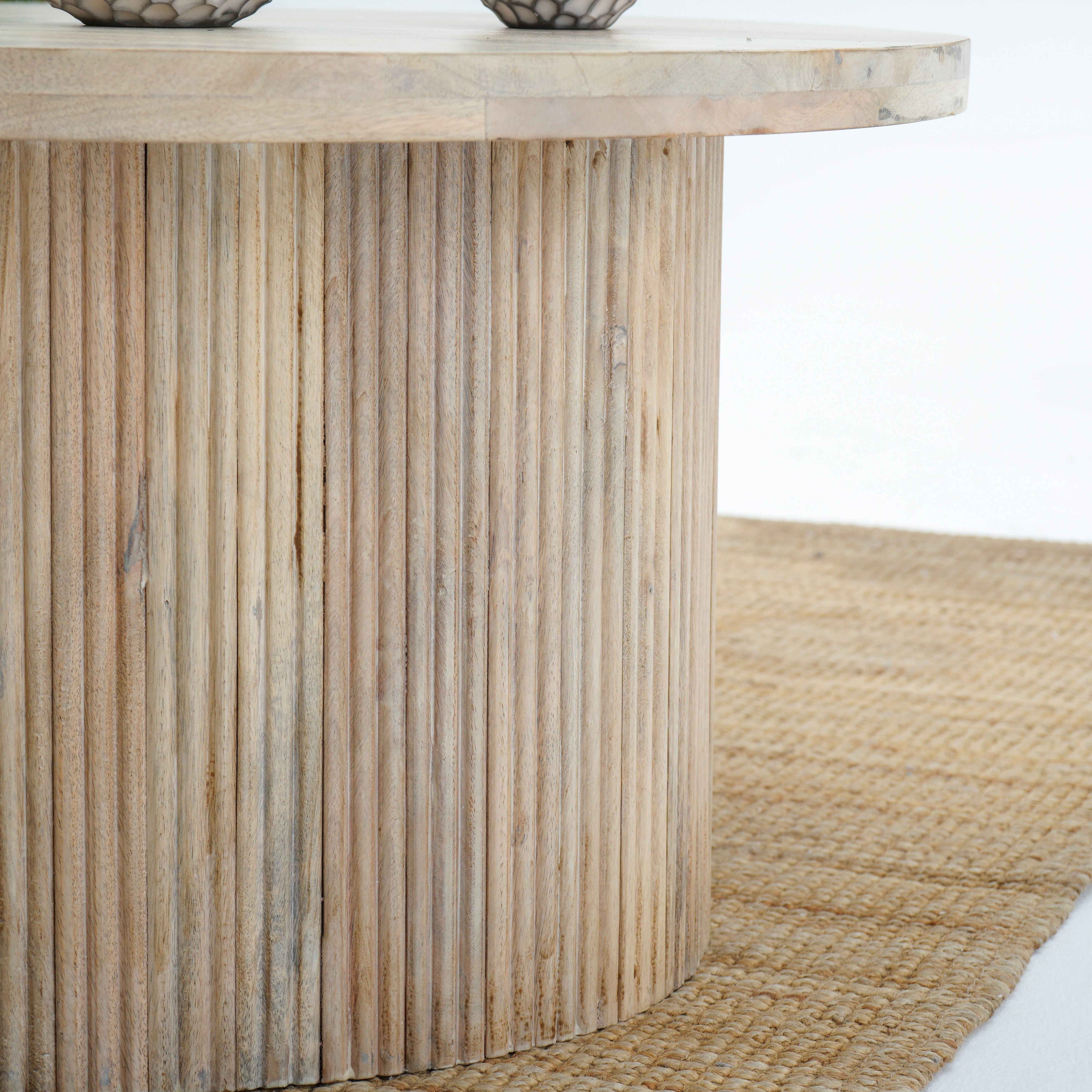 WOODEN OAK & EMBER COFFEE TABLE