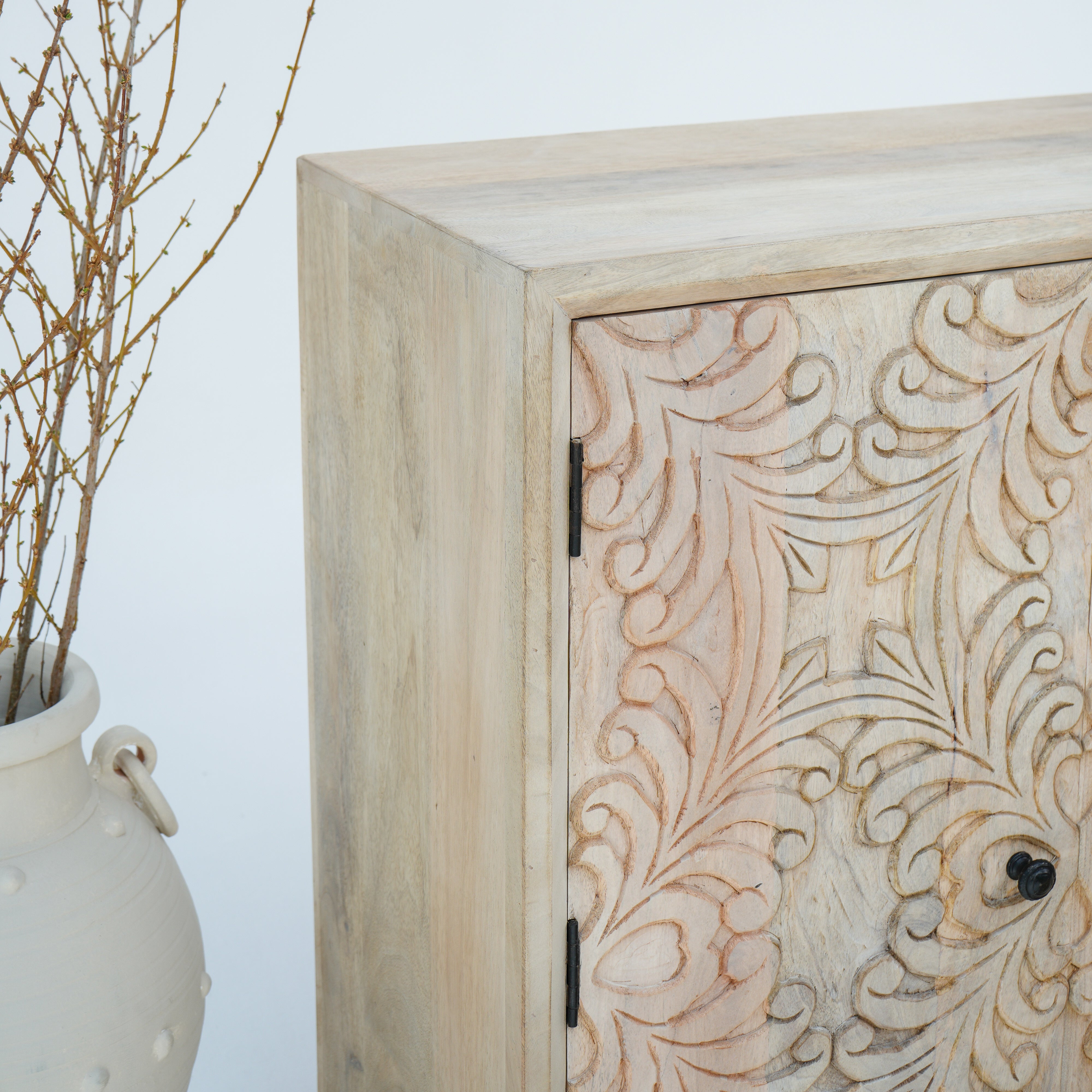Mango Aura carwed sideboard