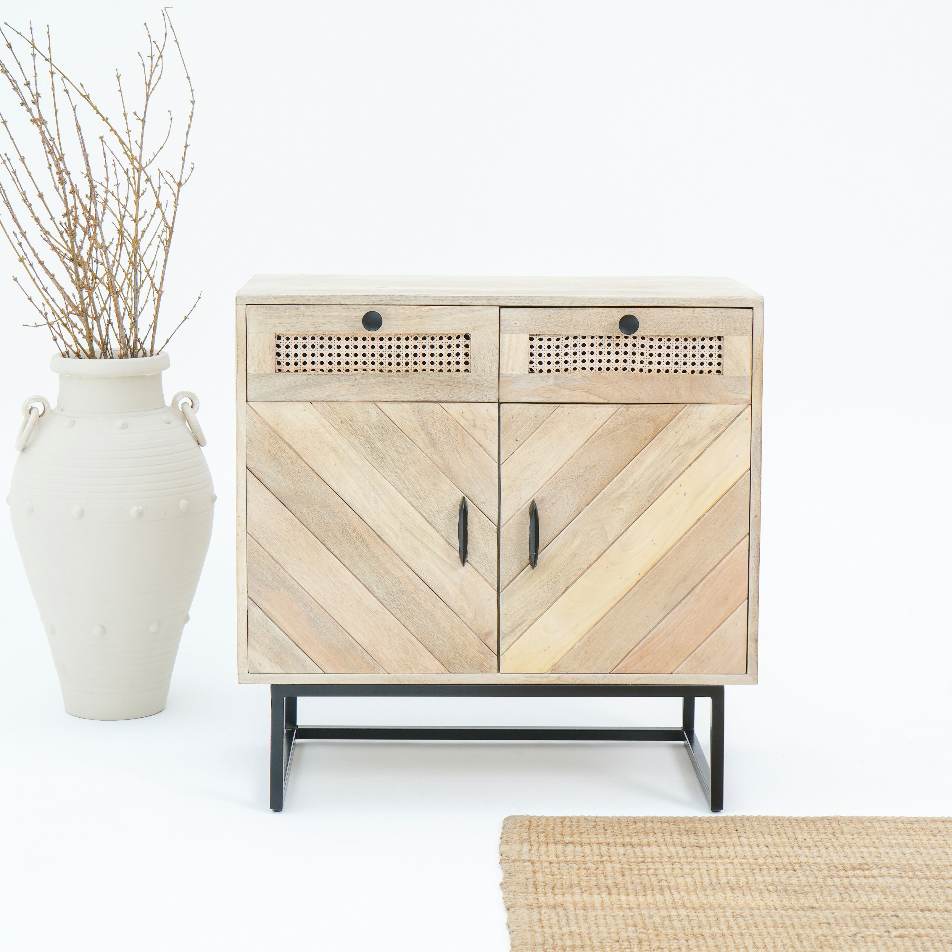 Rustic Harmony two drawer and door side board