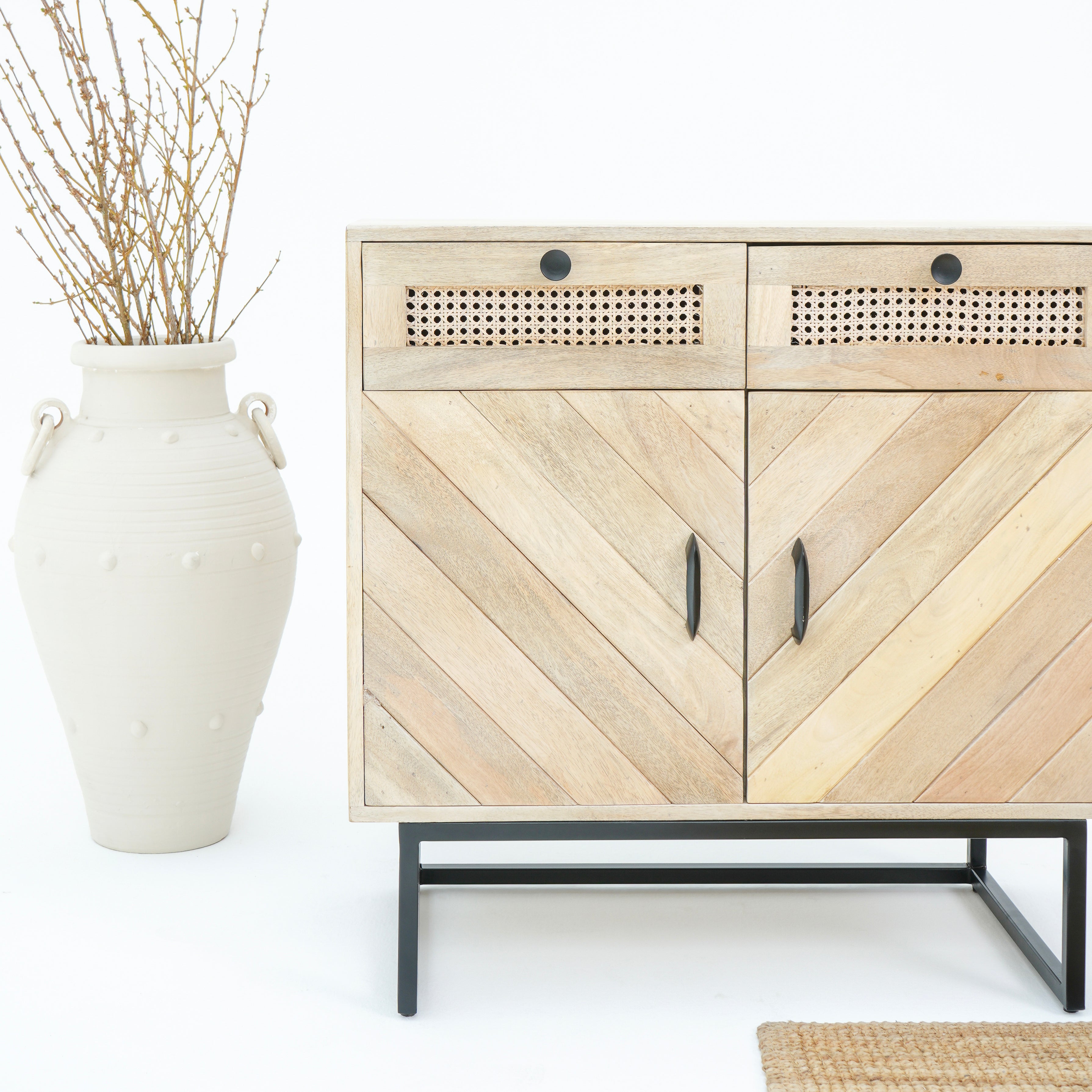 Rustic Harmony two drawer and door side board