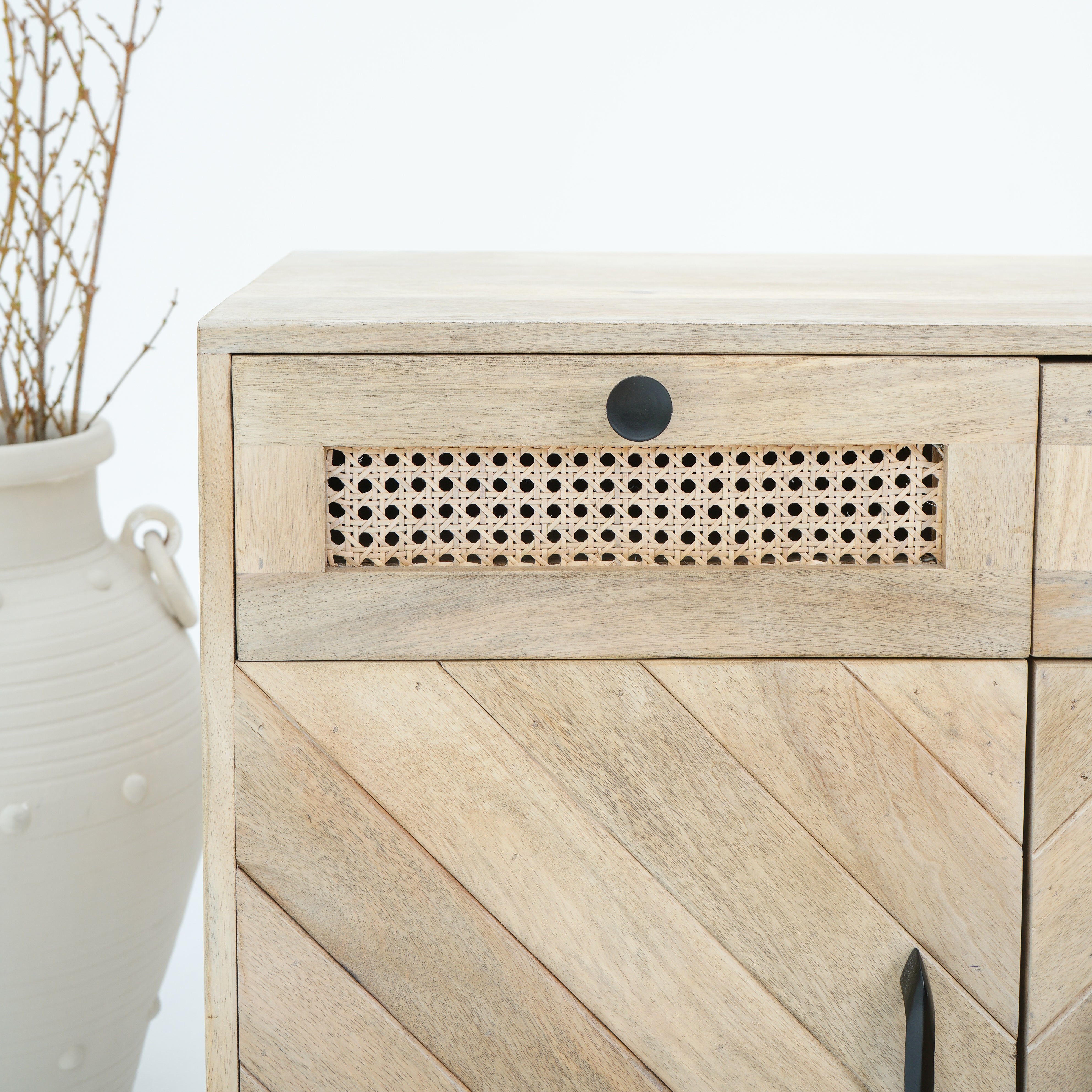 Rustic Harmony two drawer and door side board