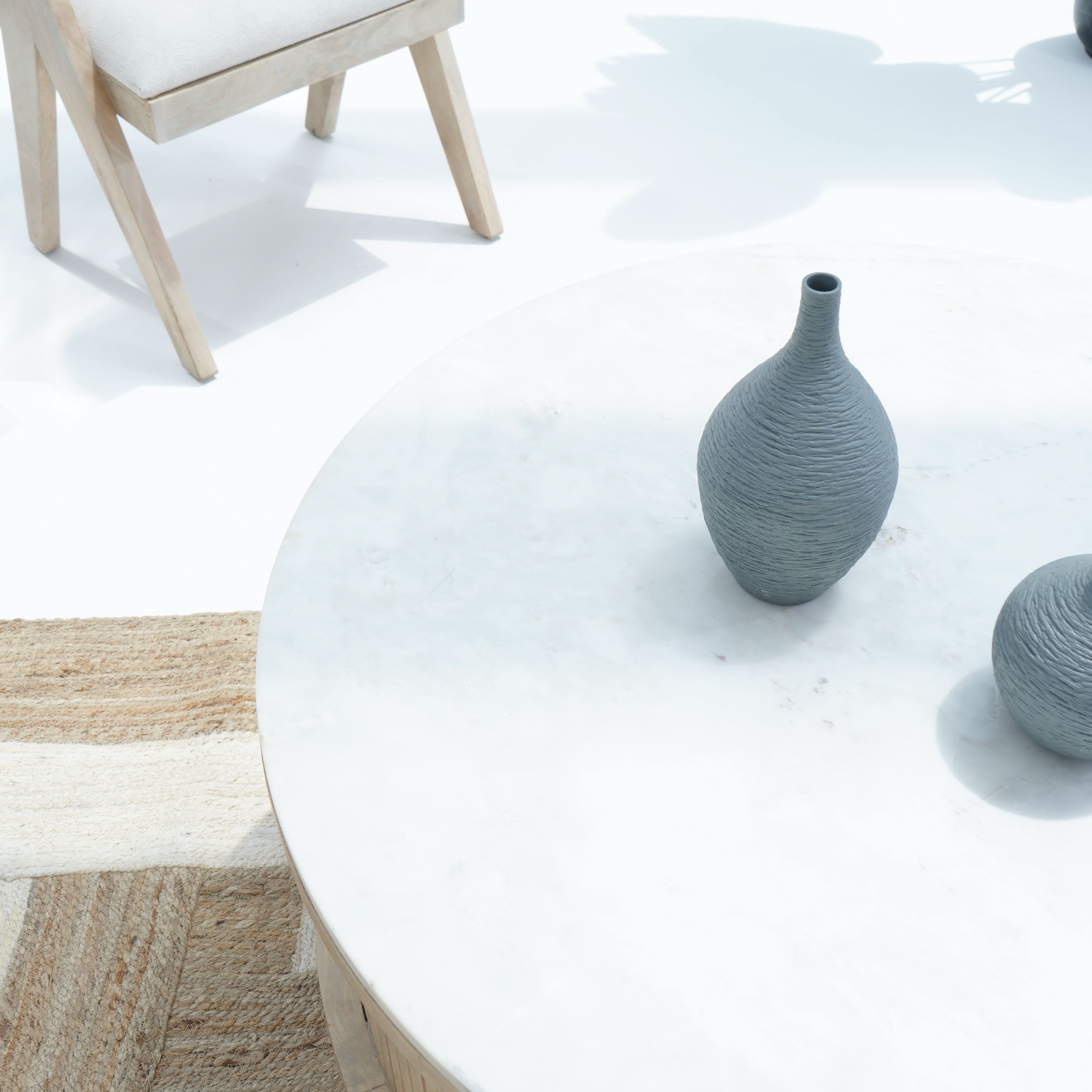 MARBLE HERITAGE STORAGE COFFEE TABLE - Art and craft furniture