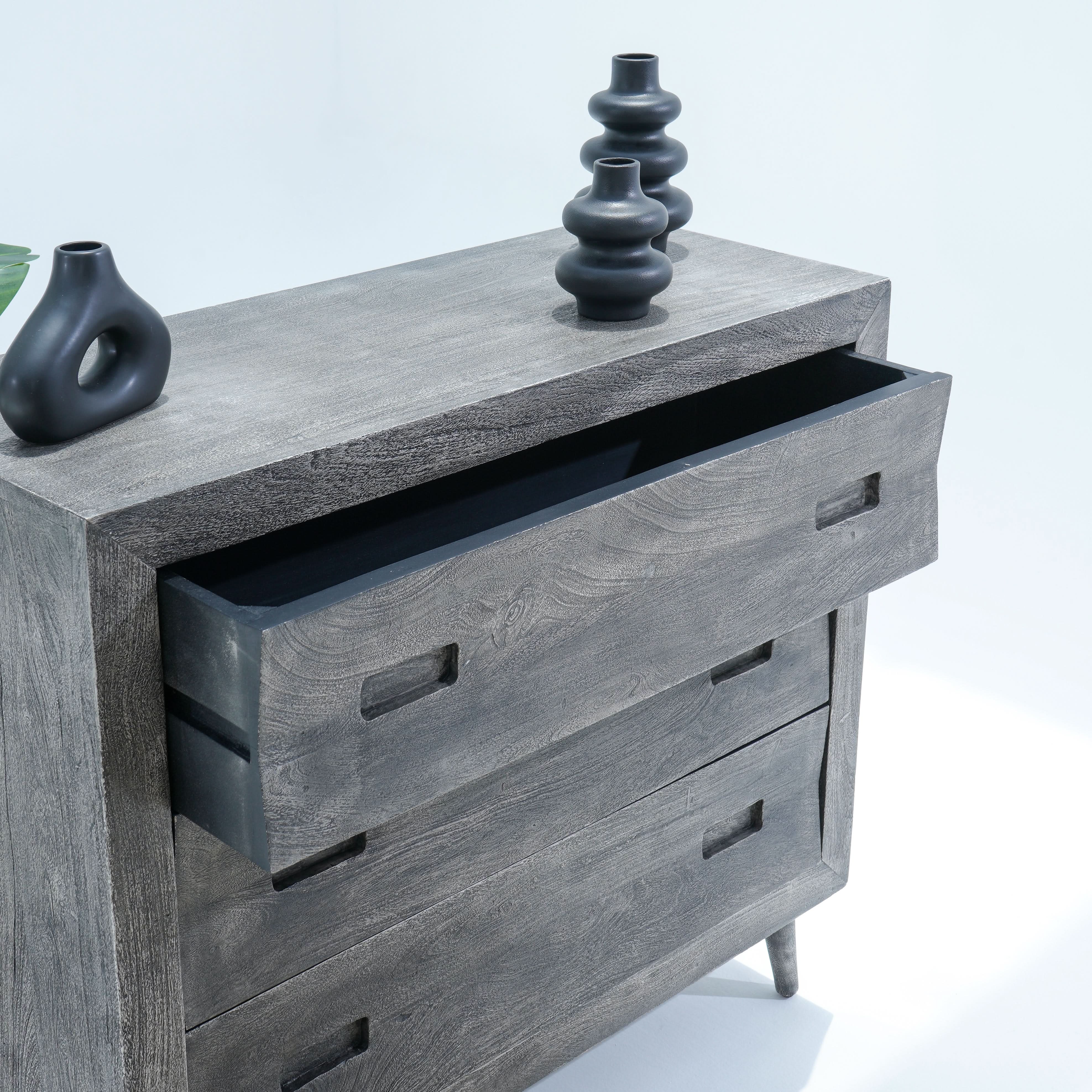 REFINED ACACIA CHEST OF DRAWERS - Art and craft furniture