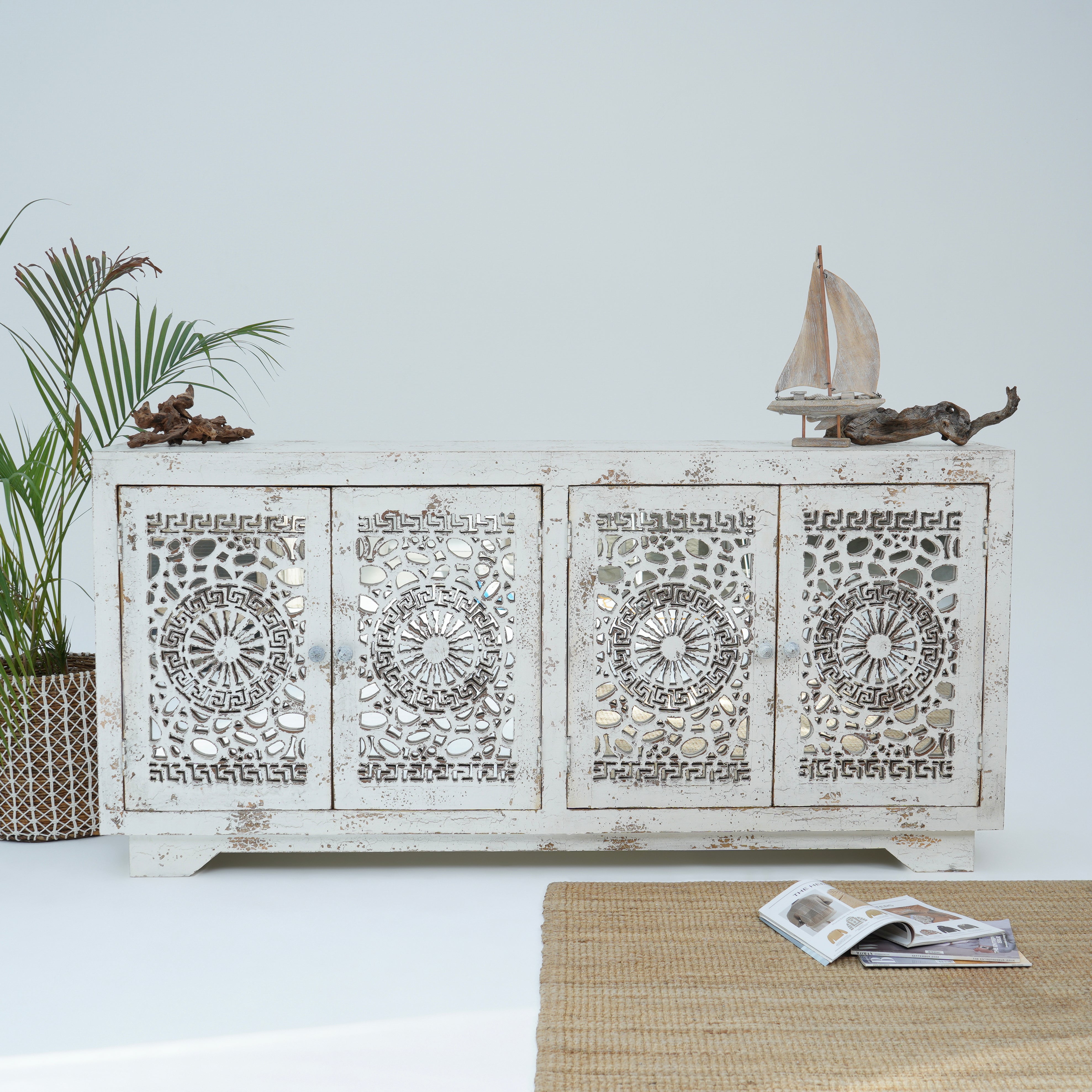 Milanese four door sideboard