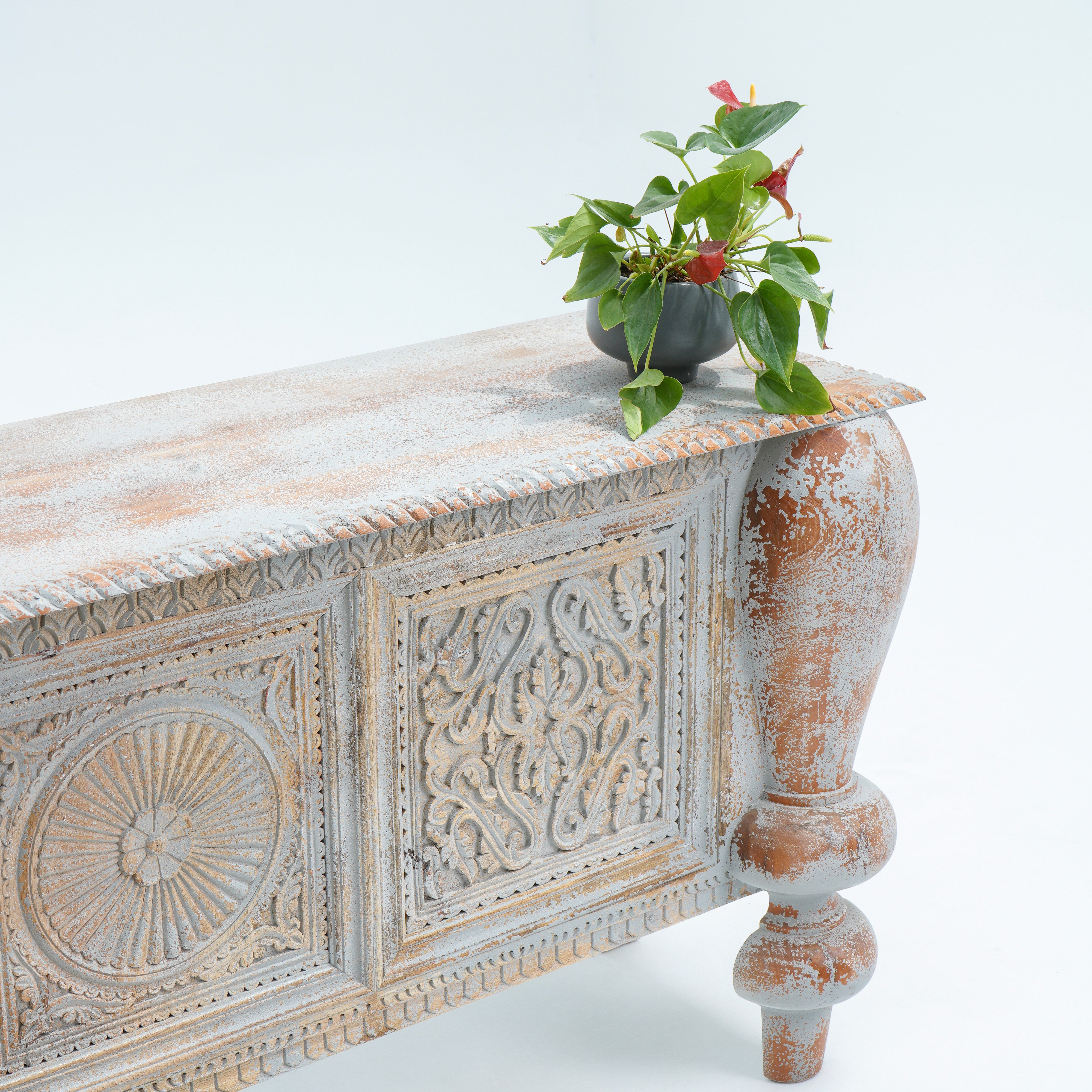 Paloma three door grey sideboard