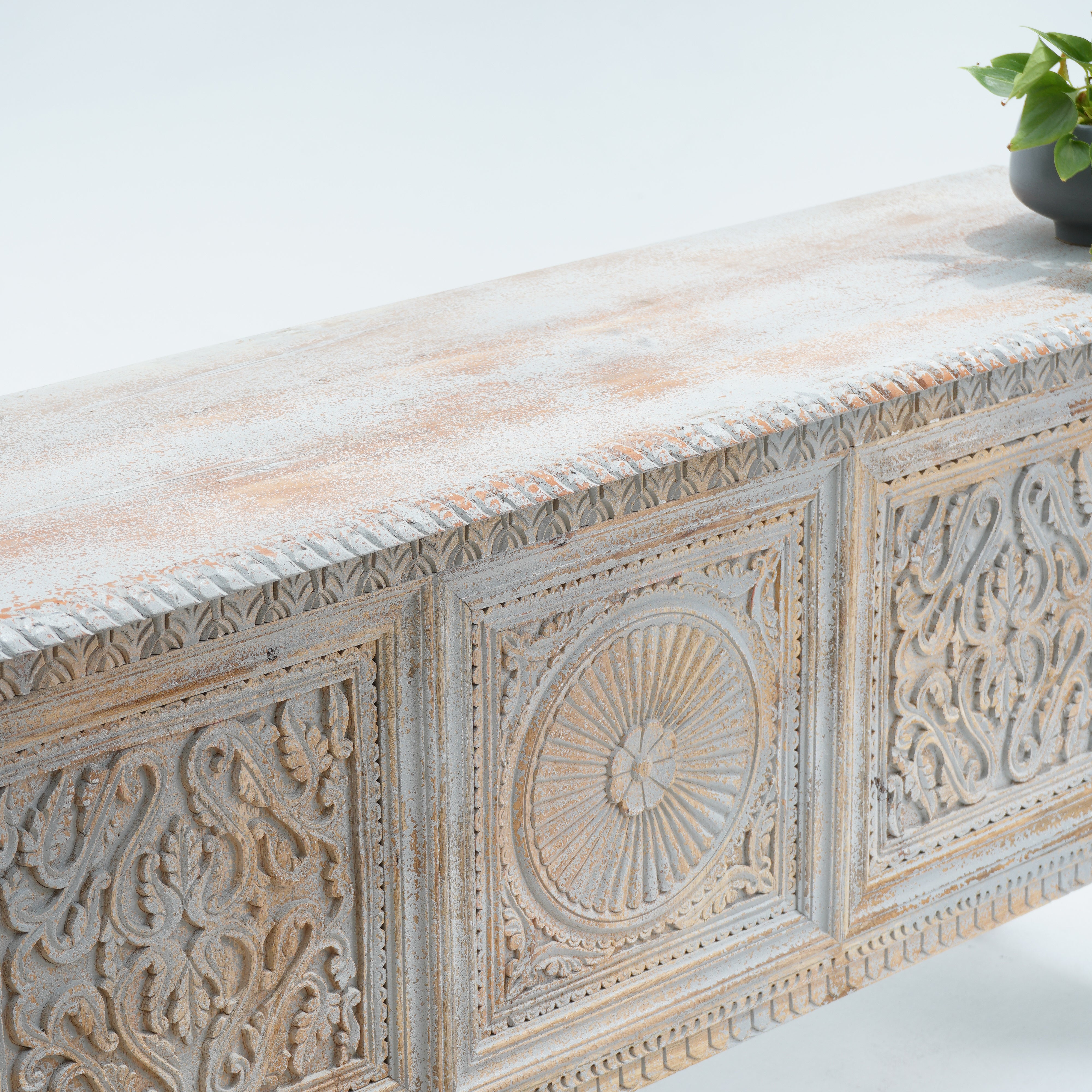 Paloma three door grey sideboard
