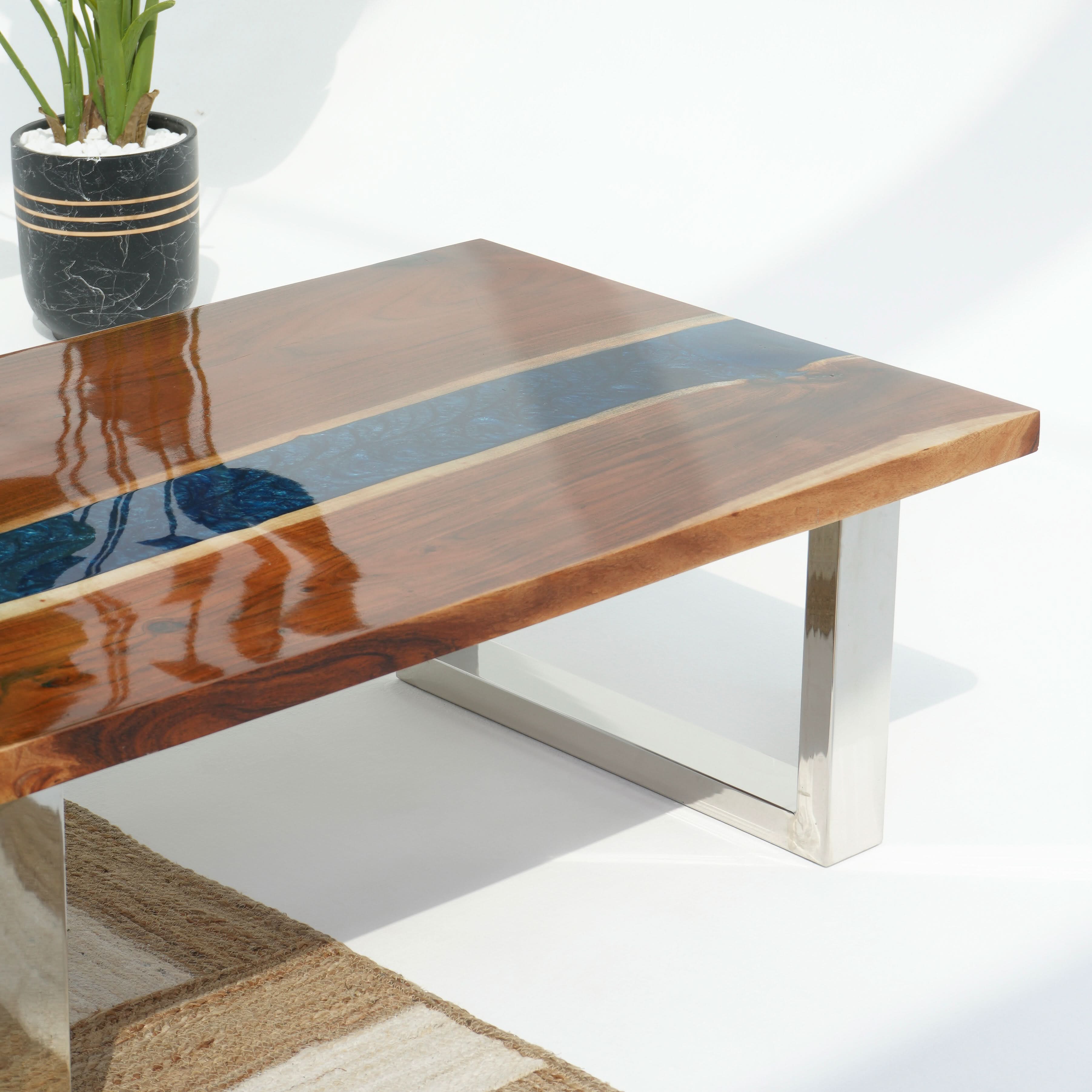 ENSEBLE EPOXY COFFEE TABLE - Art and craft furniture