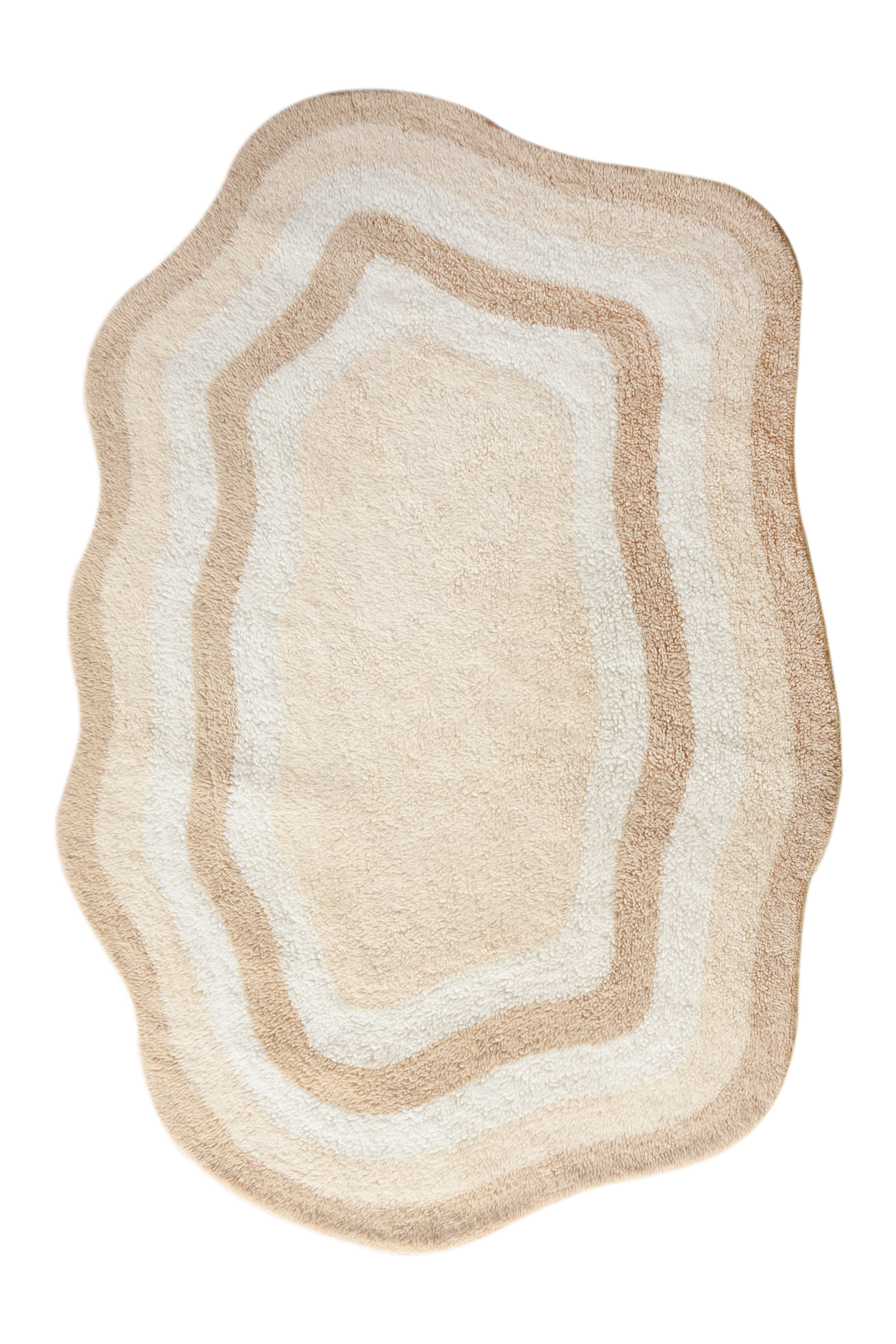 LINTON TABLE TUFTED NZ WOOL CARPET - Art and craft furniture